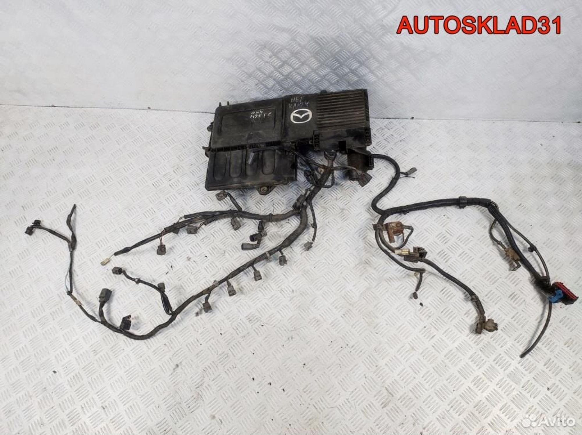 Блок эбу с косой Mazda 3 BK 1,3 ZJ 1001407150, 5700 рублей, Дубовое