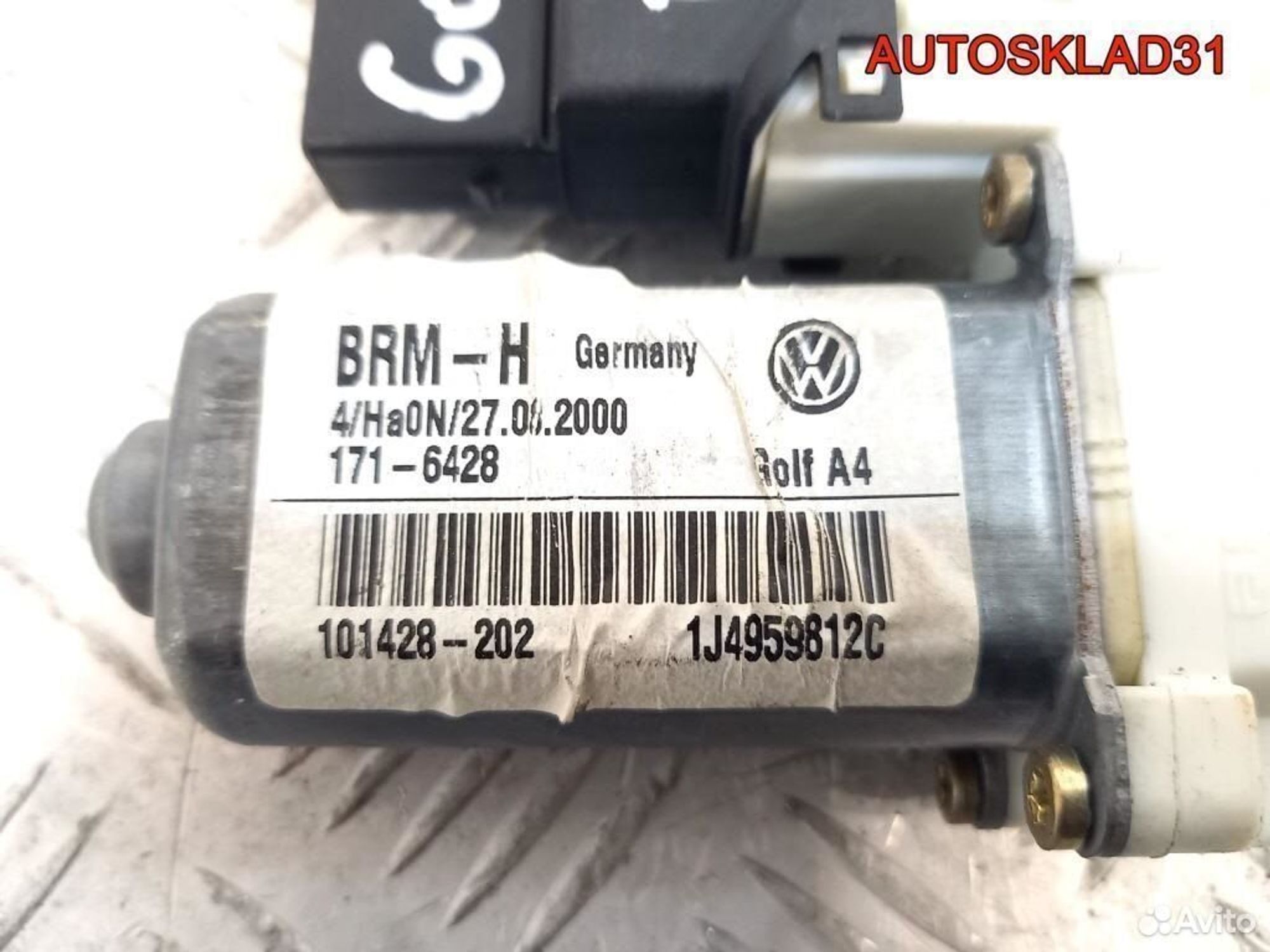 Моторчик стеклоподъемника задний правый VW Golf 4 1J4959812C, 800 рублей, Дубовое