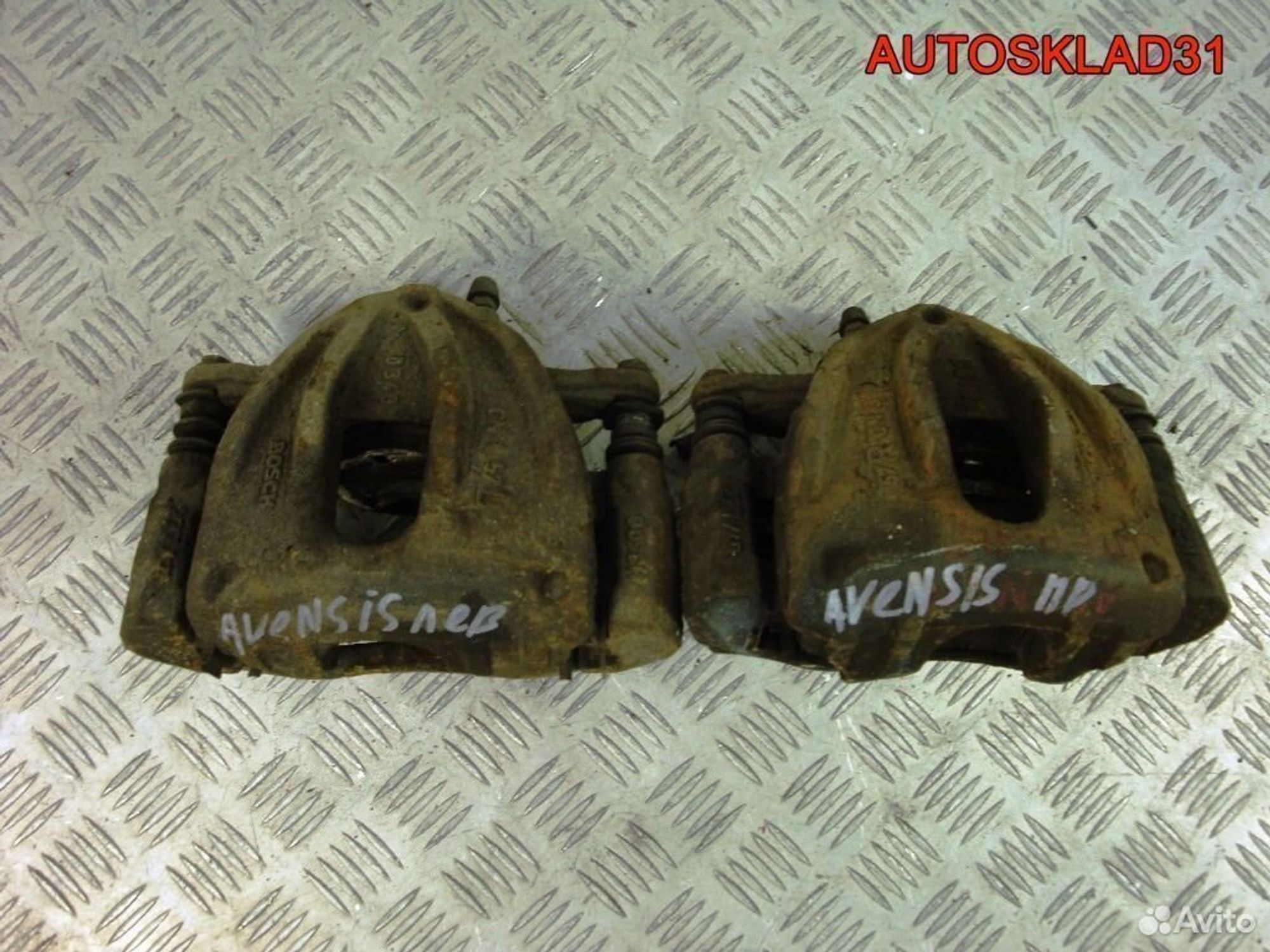 Суппорт тормозной передний Toyota Avensis 2, 1700 рублей, Дубовое