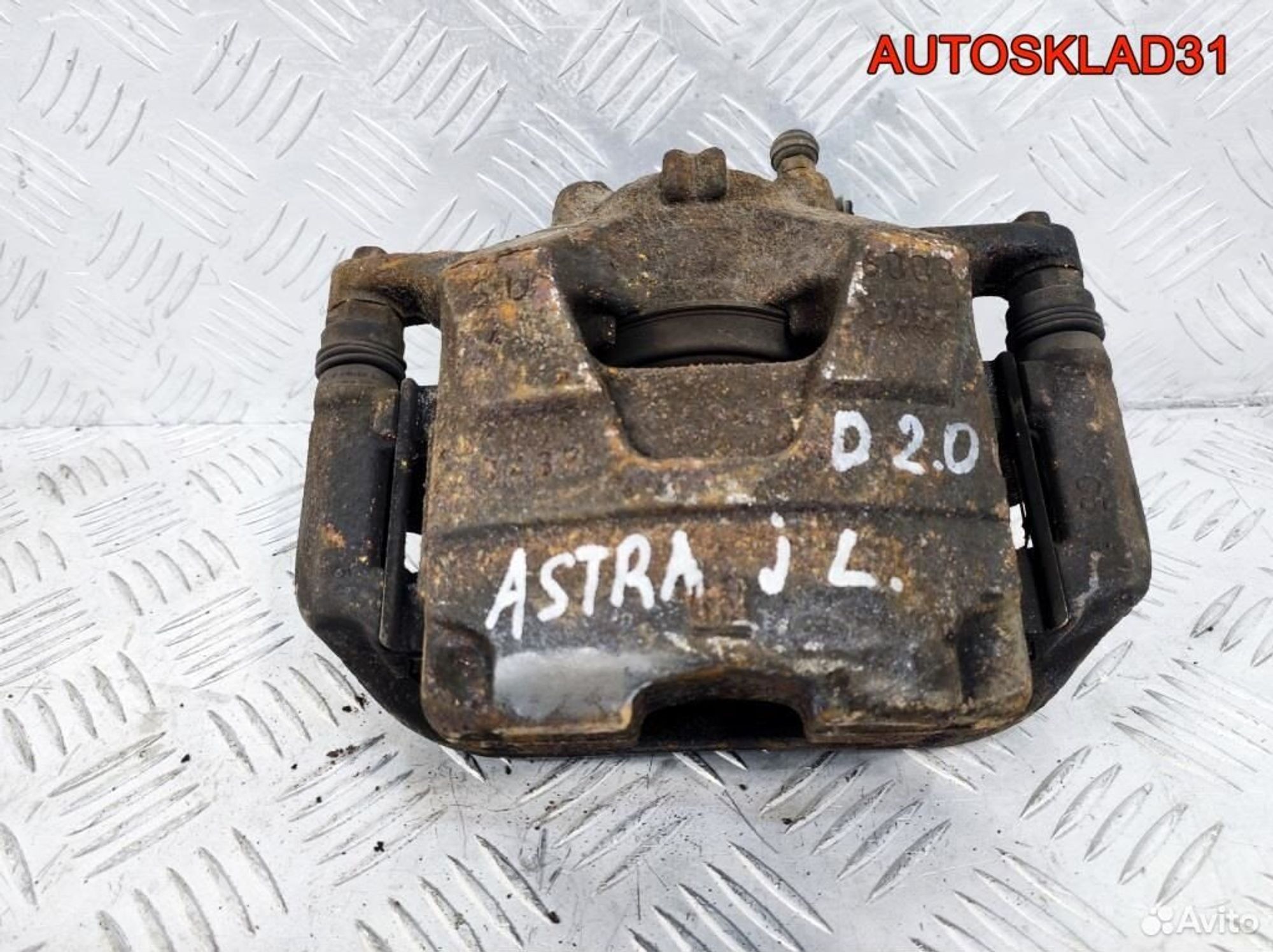 Суппорт тормозной перед левый Opel Astra J Дизель, 2100 рублей, Дубовое
