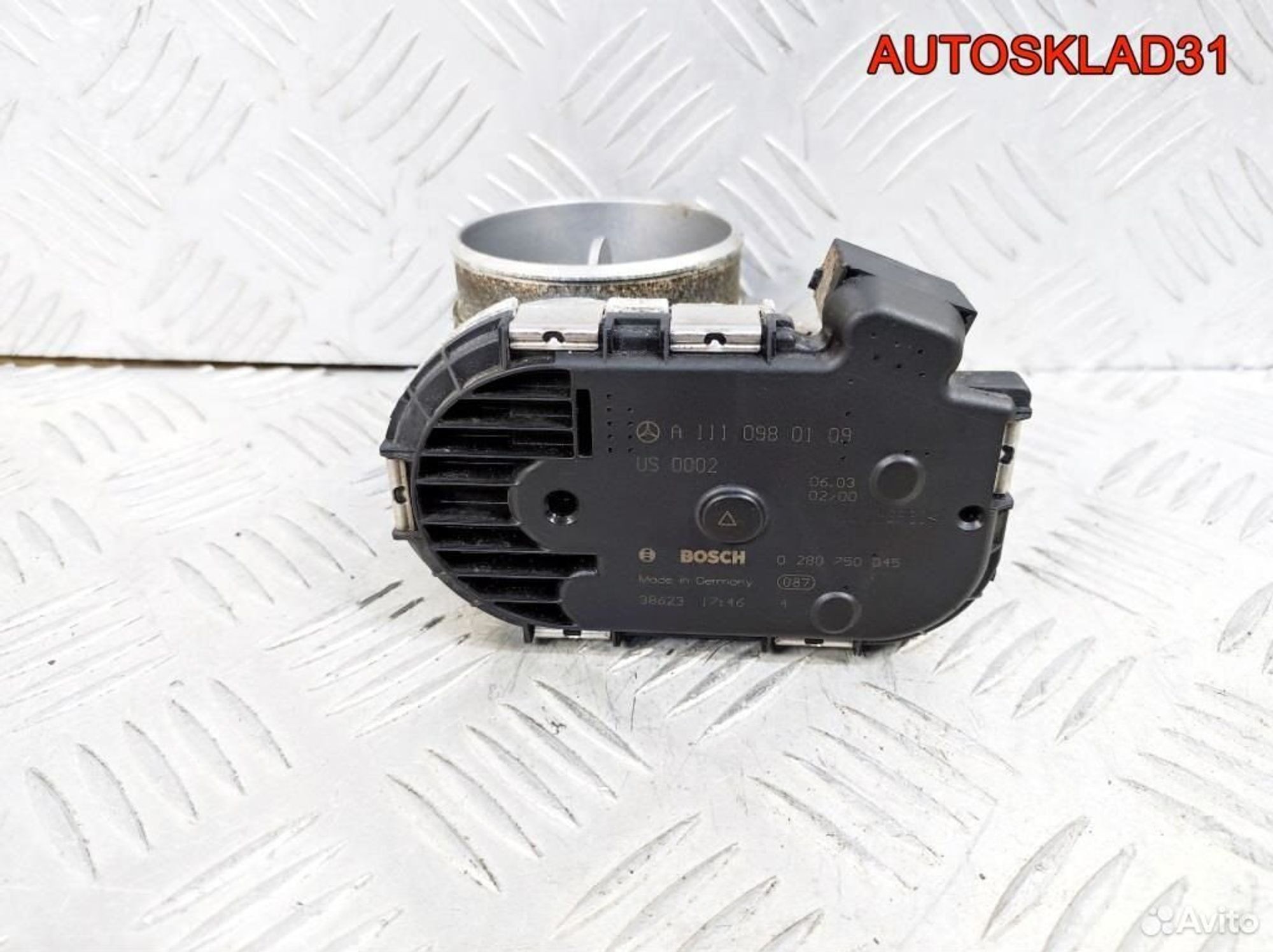 Заслонка дроссельная Mercedes W203 A1110980109, 4100 рублей, Дубовое