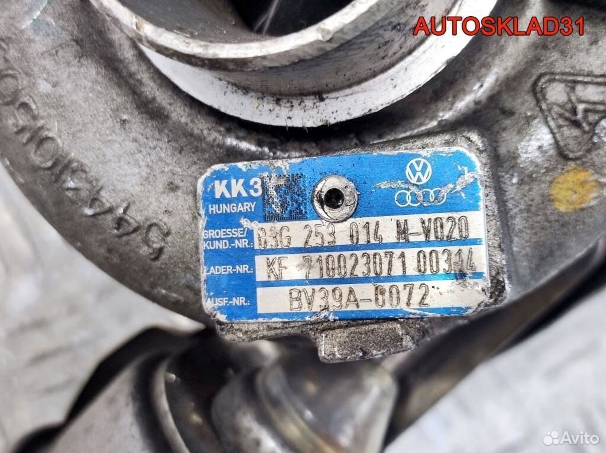 Турбина VW Touran 1.9 BLS 03G253014M Дизель, 17100 рублей, Дубовое