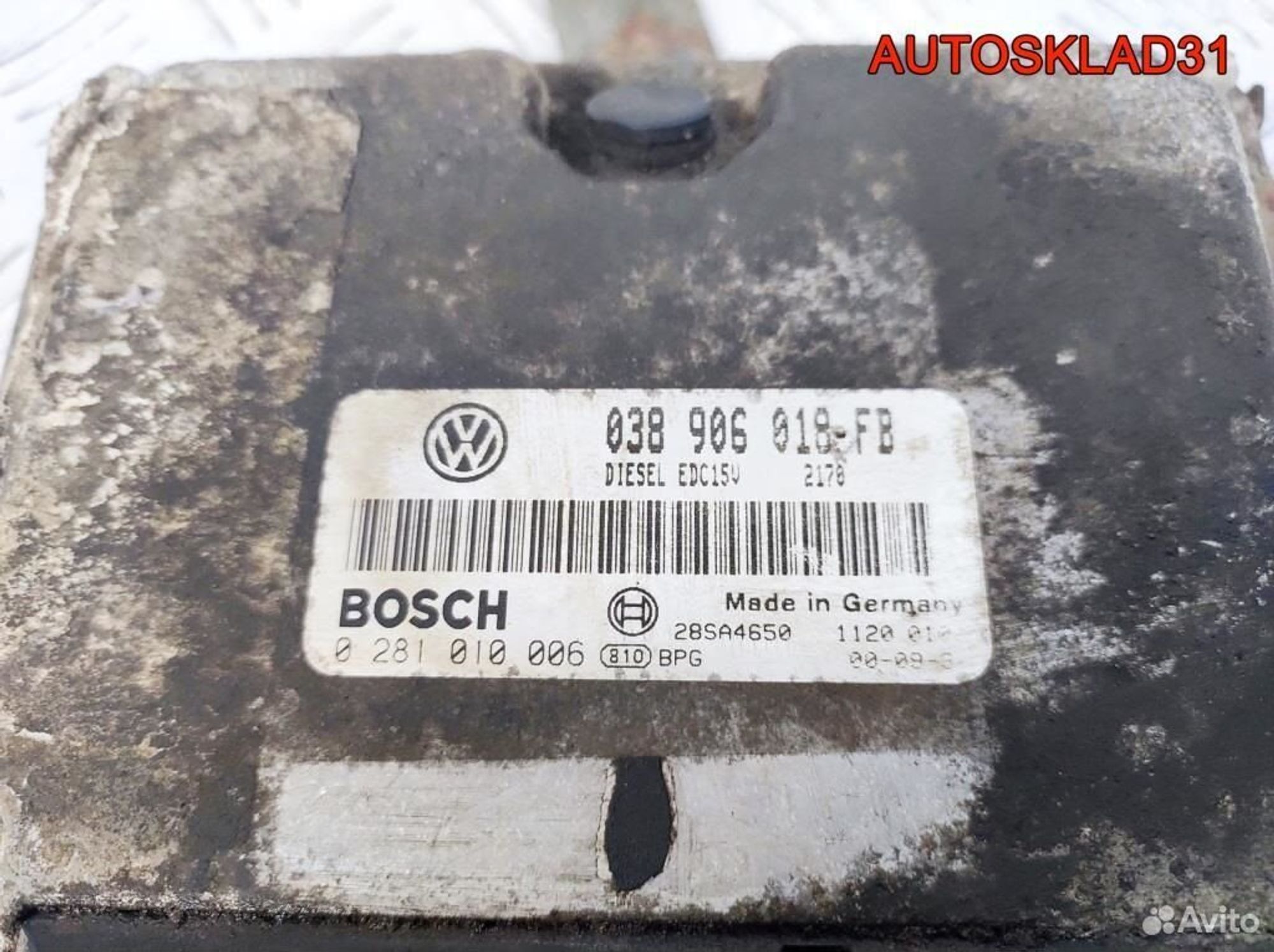Блок эбу VW Polo Classic 1,9 TDI 038906018FB, 2000 рублей, Дубовое