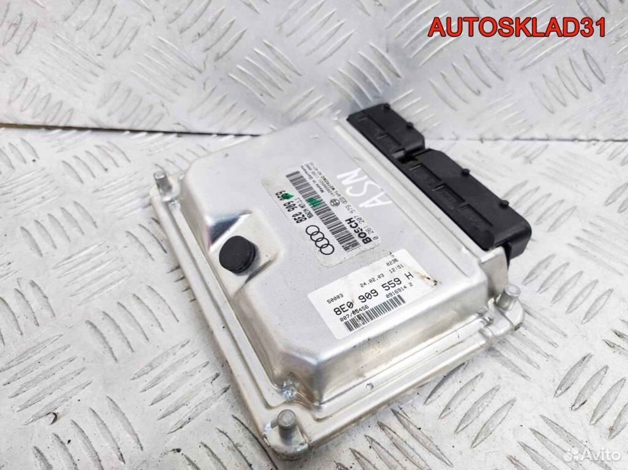 Блок ЭБУ Audi A4 B6 3,0 ASN 8E0909559H Бензин, 4100 рублей, Дубовое