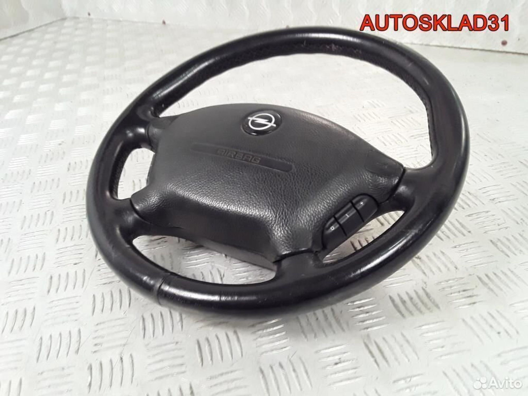 Рулевое колесо кожа 4 спицы Opel Vectra B, 5200 рублей, Дубовое
