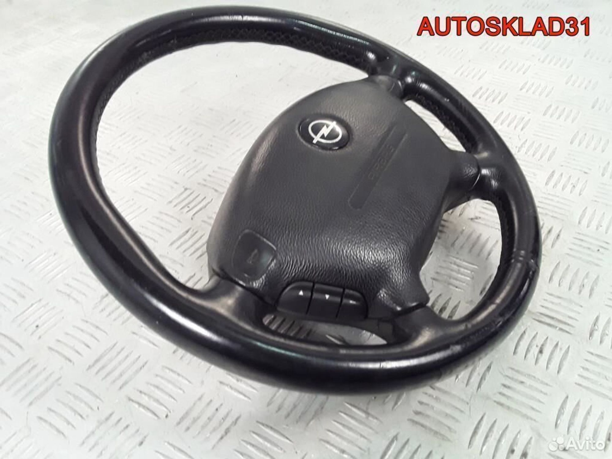 Рулевое колесо кожа 4 спицы Opel Vectra B, 5200 рублей, Дубовое