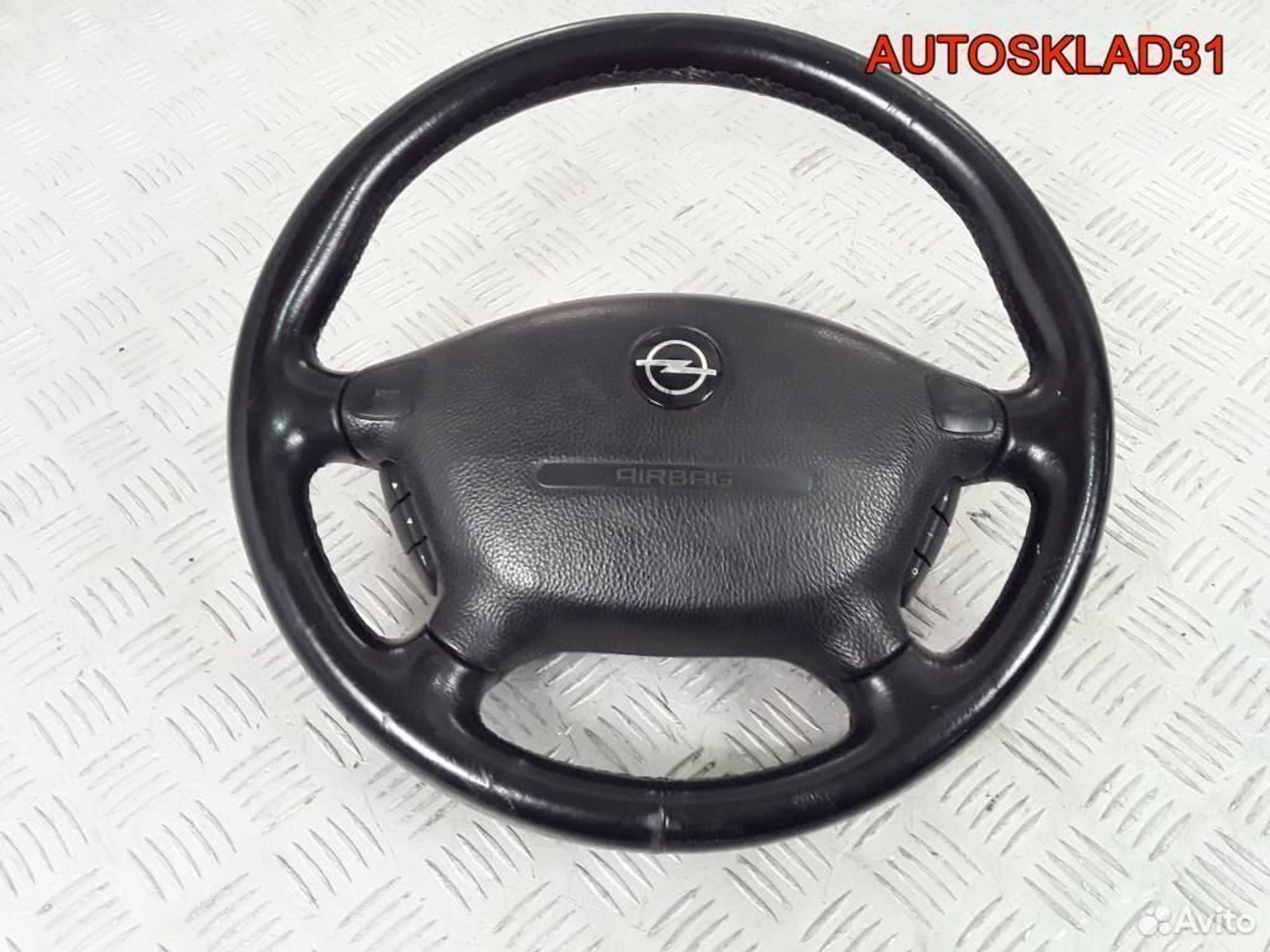 Рулевое колесо кожа 4 спицы Opel Vectra B, 5200 рублей, Дубовое