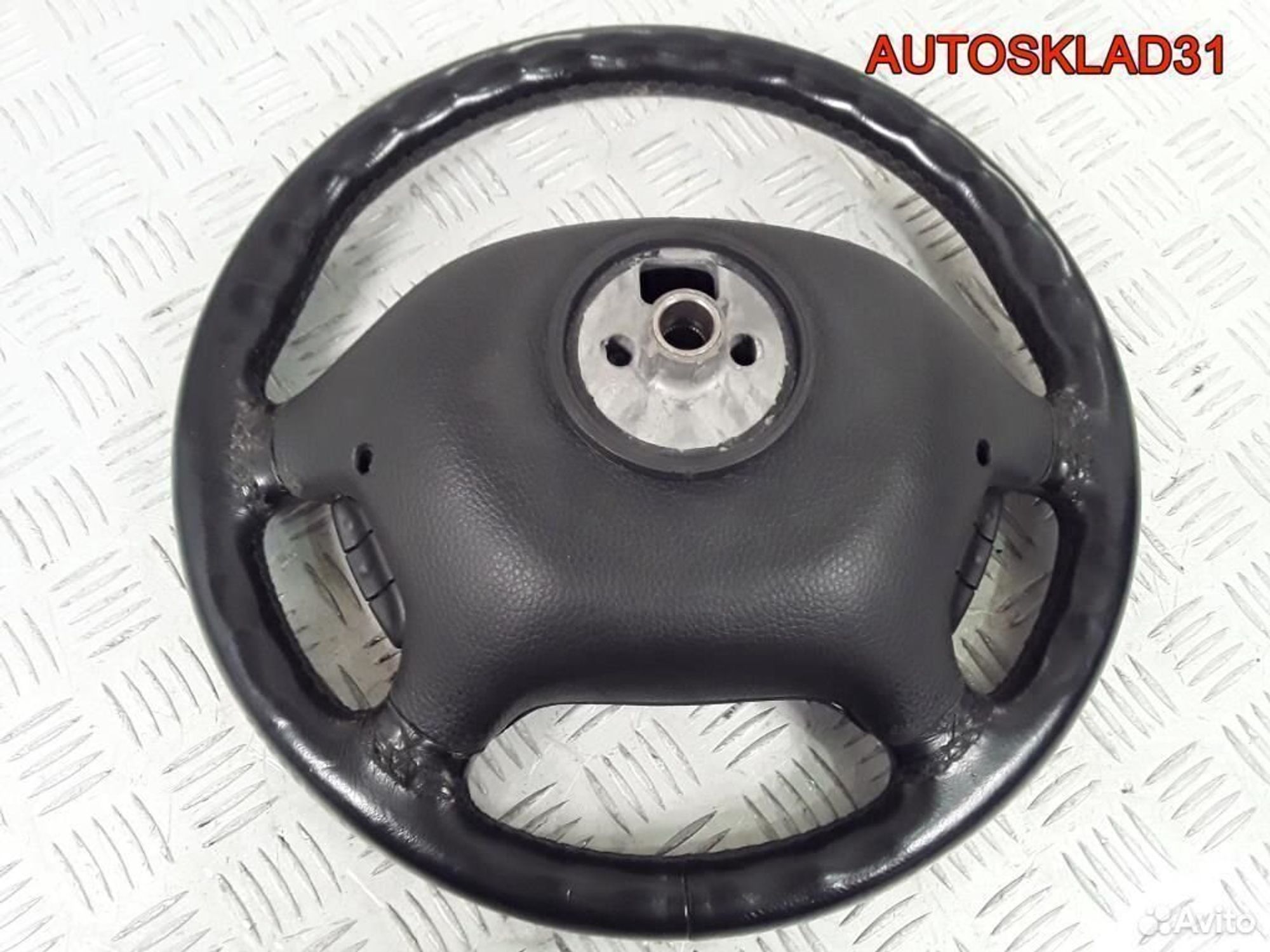 Рулевое колесо кожа 4 спицы Opel Vectra B, 5200 рублей, Дубовое
