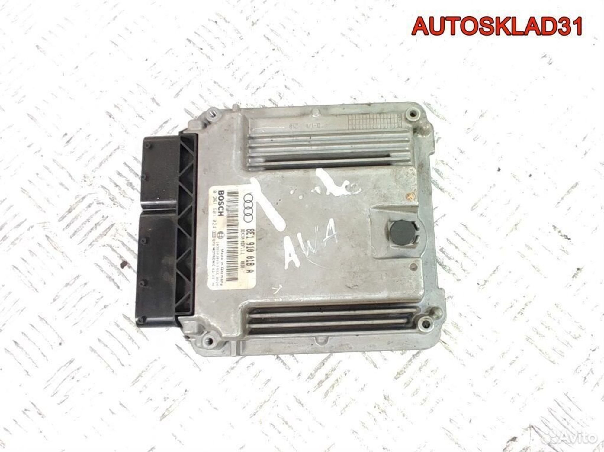 Блок эбу Audi A4 B6 2.0 AWA 8E1910018A Бензин, 8100 рублей, Дубовое