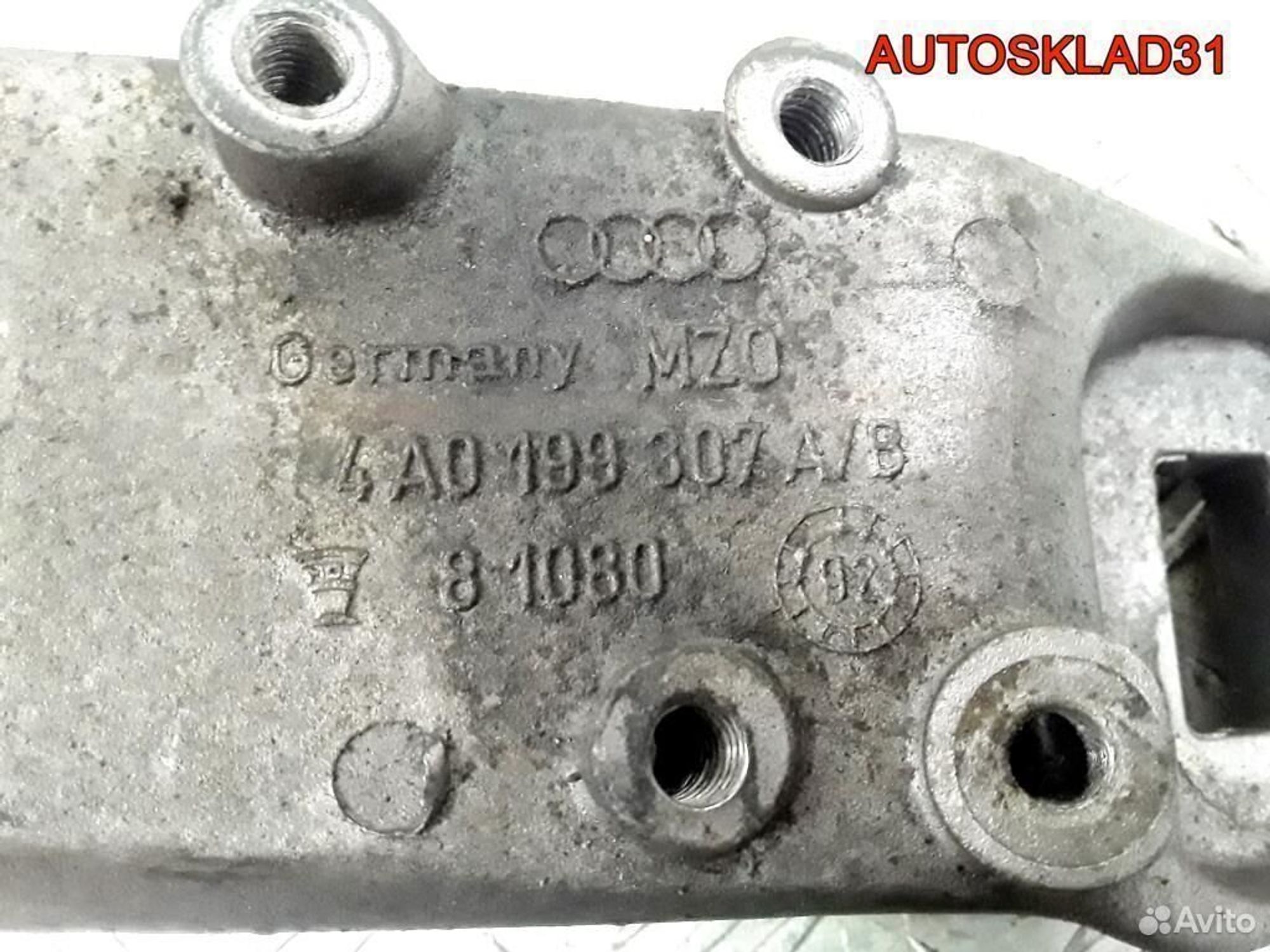 Кронштейн двигателя левый Audi 100 C4 4A0199307A, 1200 рублей, Дубовое