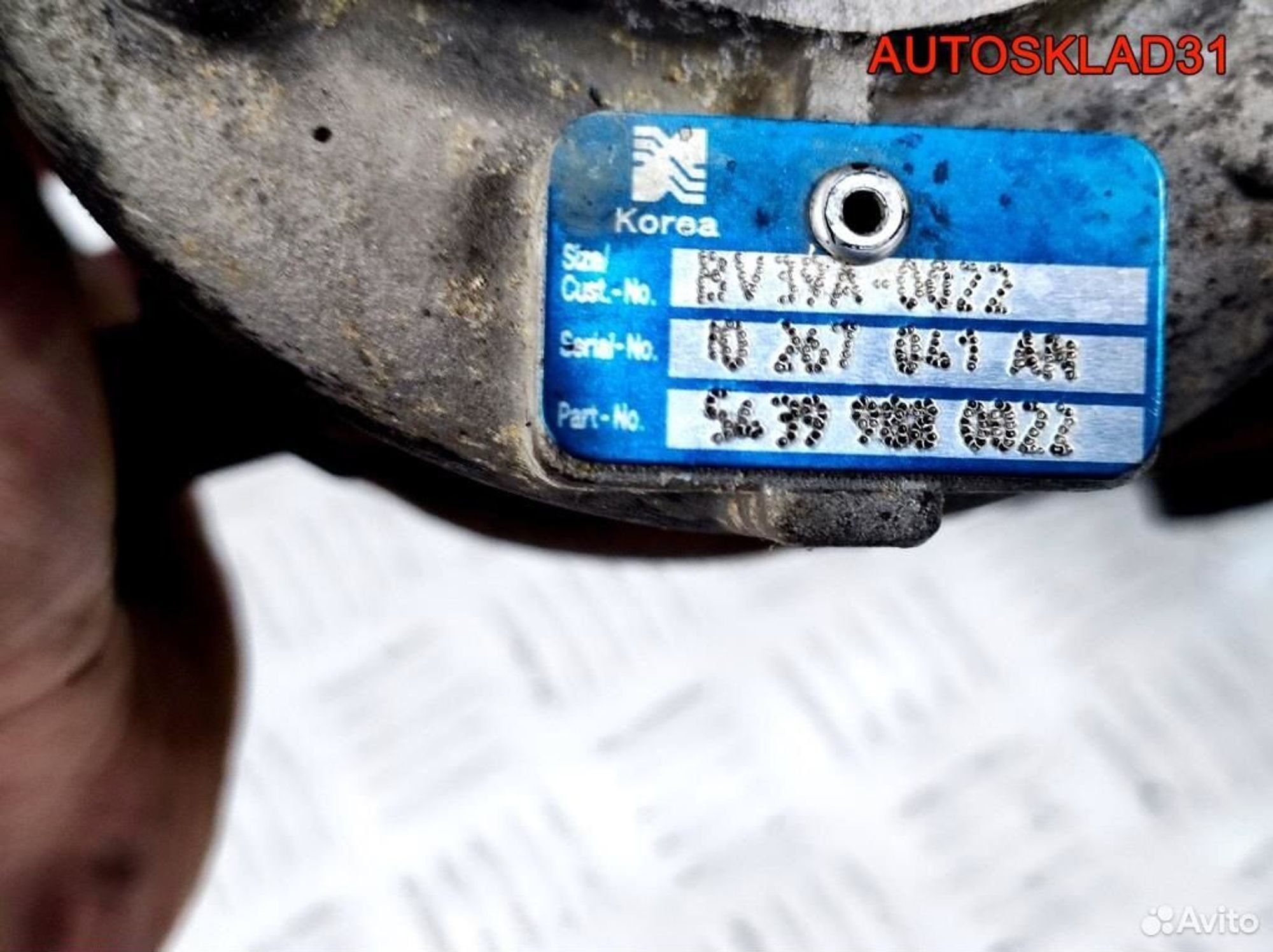 Турбина VW Caddy 3 1.9 BJB 54399880022 Дизель, 15400 рублей, Дубовое