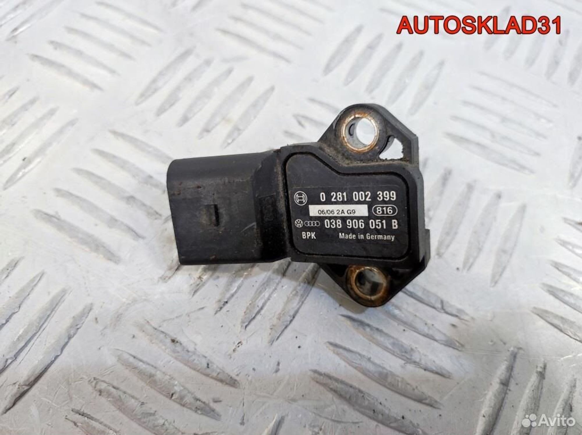 Датчик абсолютного давления VW Sharan 038906051B, 1300 рублей, Дубовое