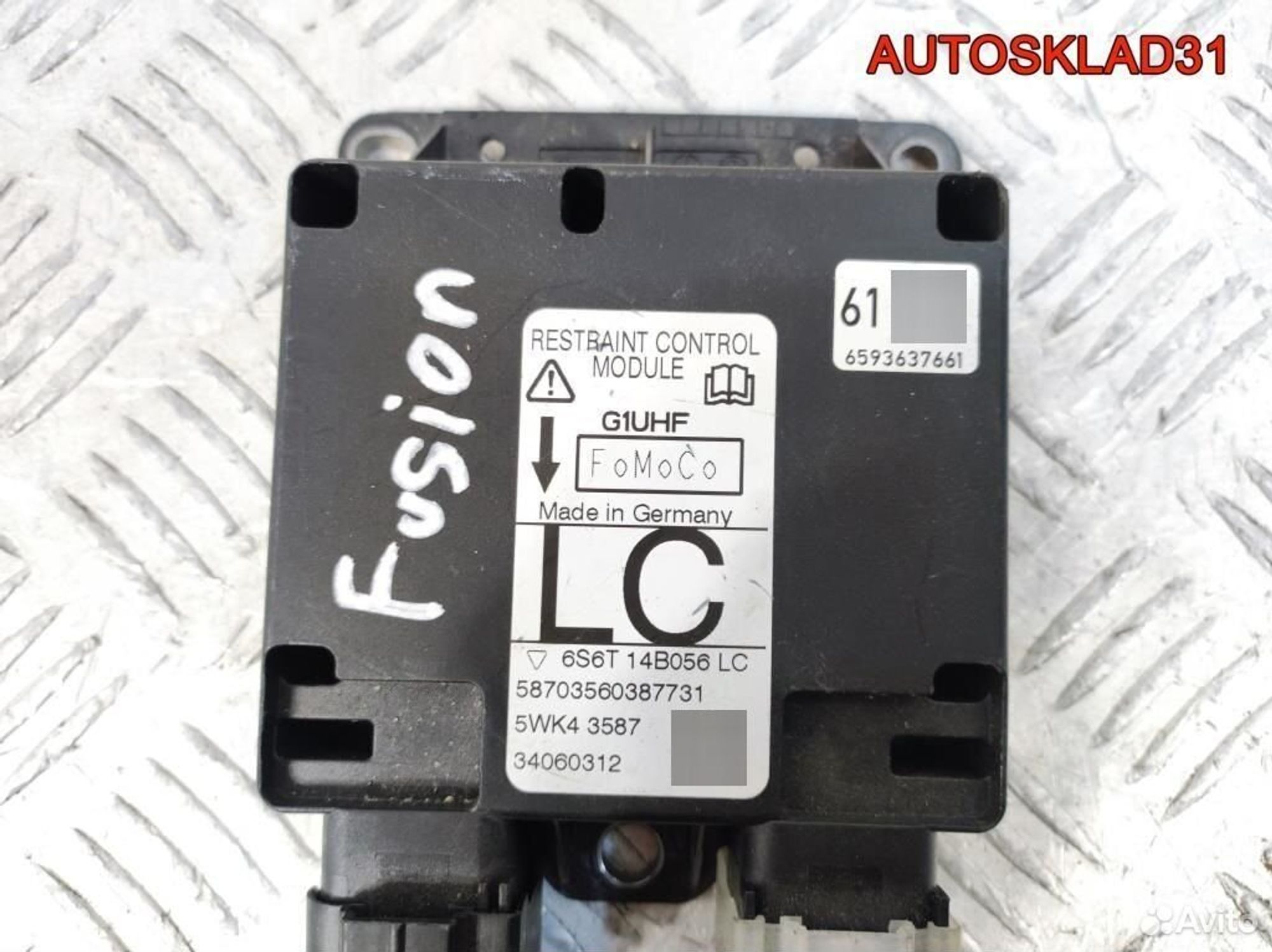 Блок управления AIR BAG Ford Fiesta 6S6T14B056LC, 600 рублей, Дубовое