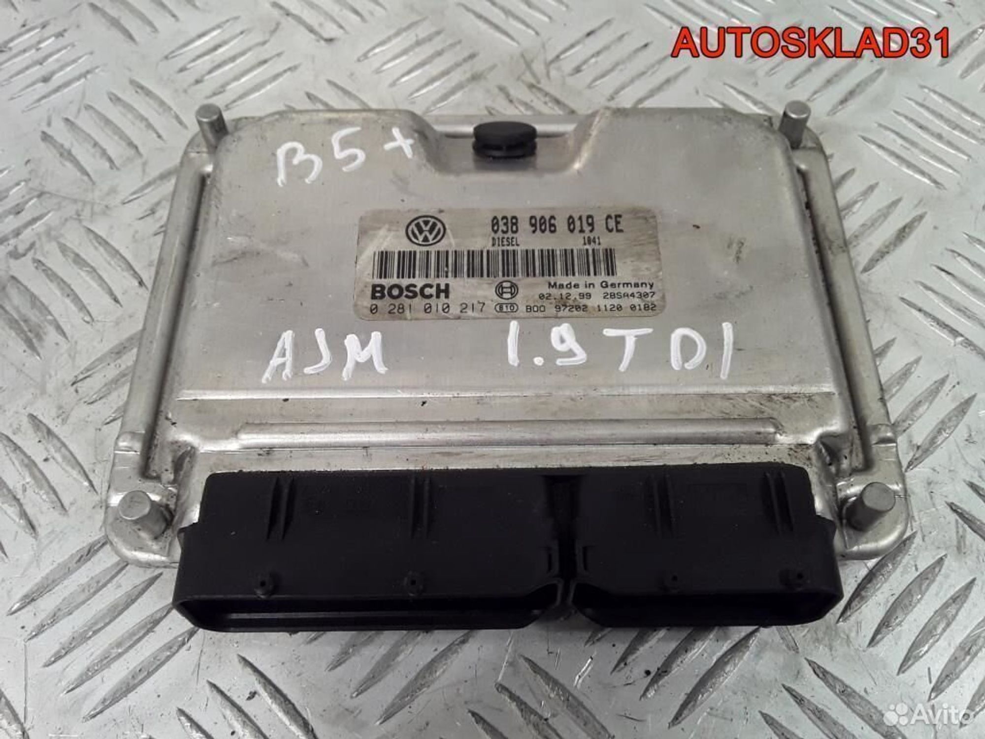 Блок эбу VW Passat B5 1,9 AJM TDI 038906019CE, 1700 рублей, Дубовое