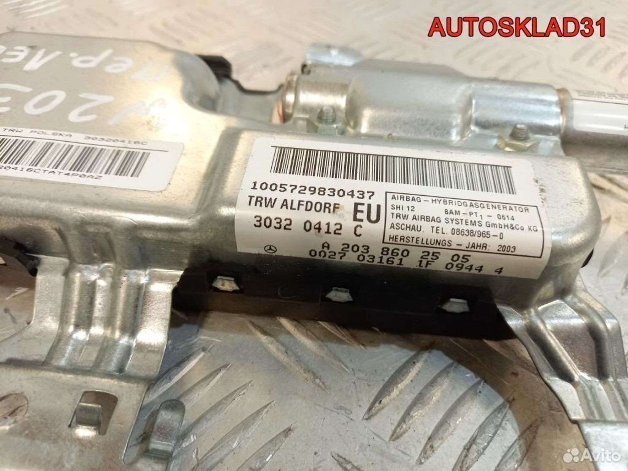 Подушка безопасности Mercedes W203 A2038602505, 1200 рублей, Дубовое
