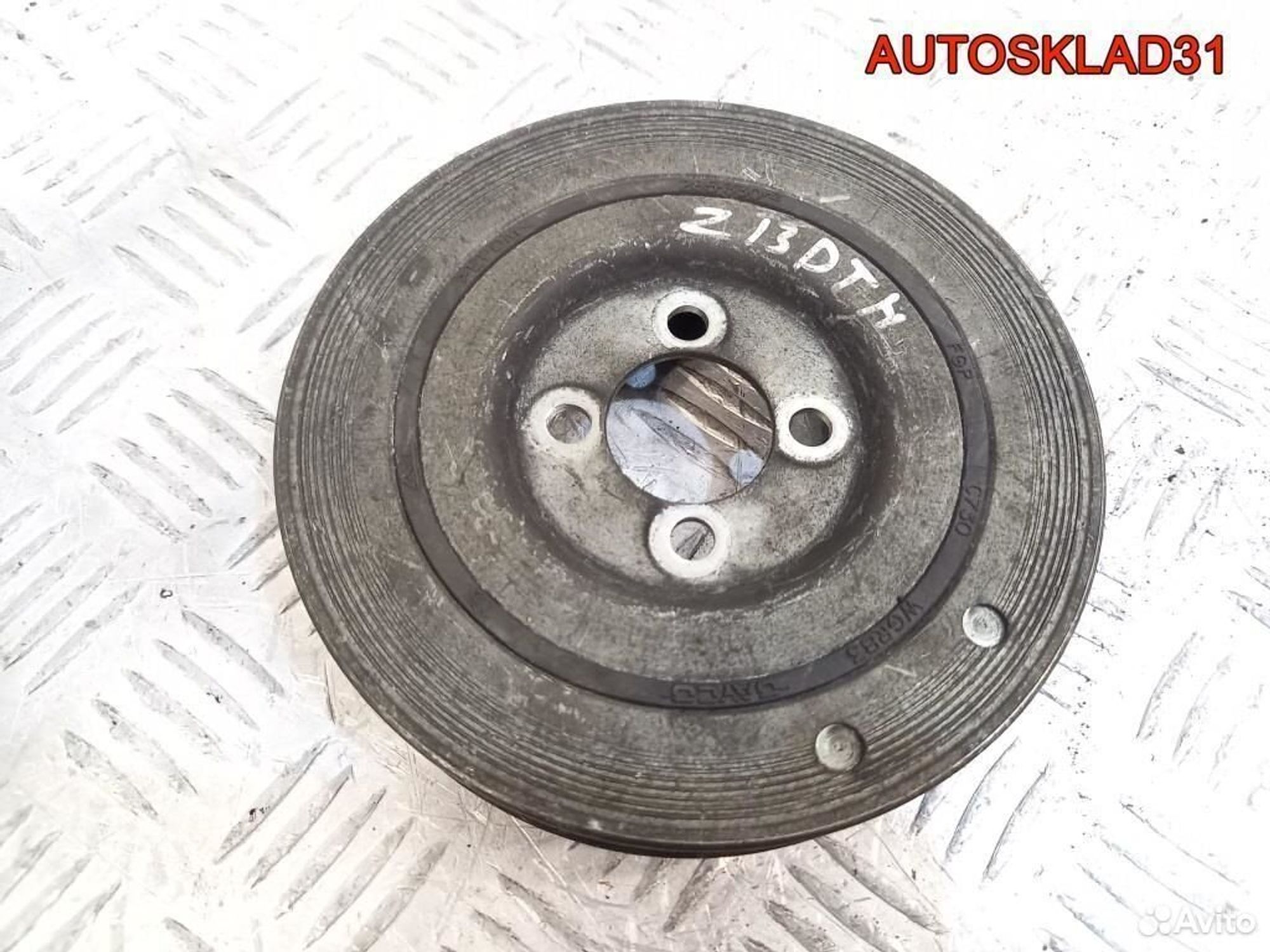 Шкив коленвала Opel Astra H 1.3 Z13DTH 55200498, 1500 рублей, Дубовое