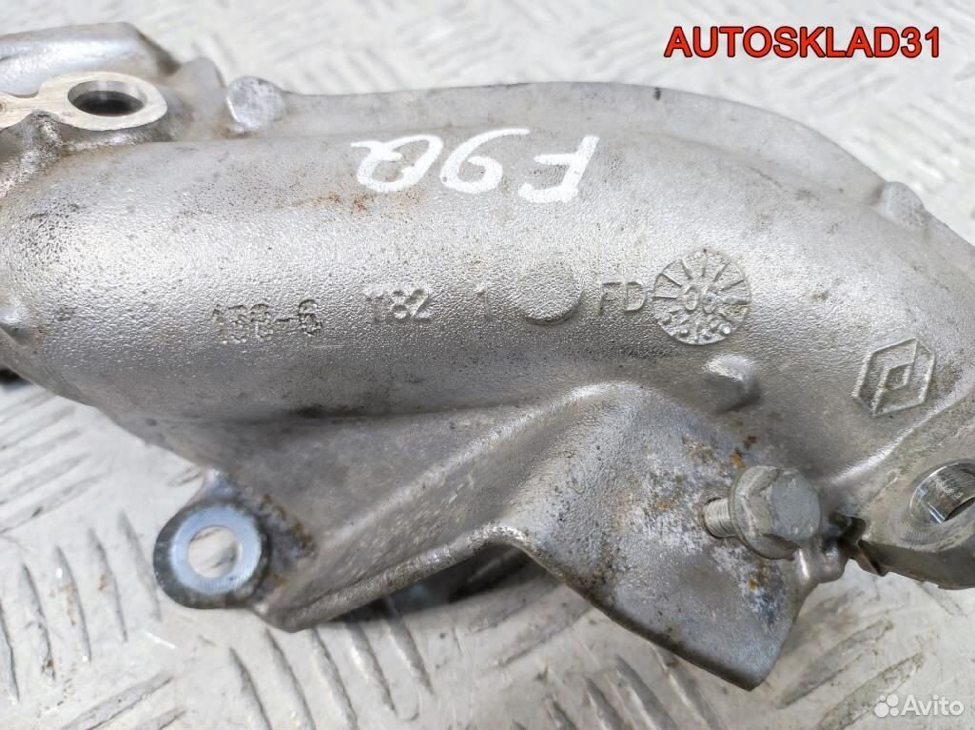 Патрубок интеркулера Renault Scenic 1.9 F9Q Дизель, 600 рублей, Дубовое