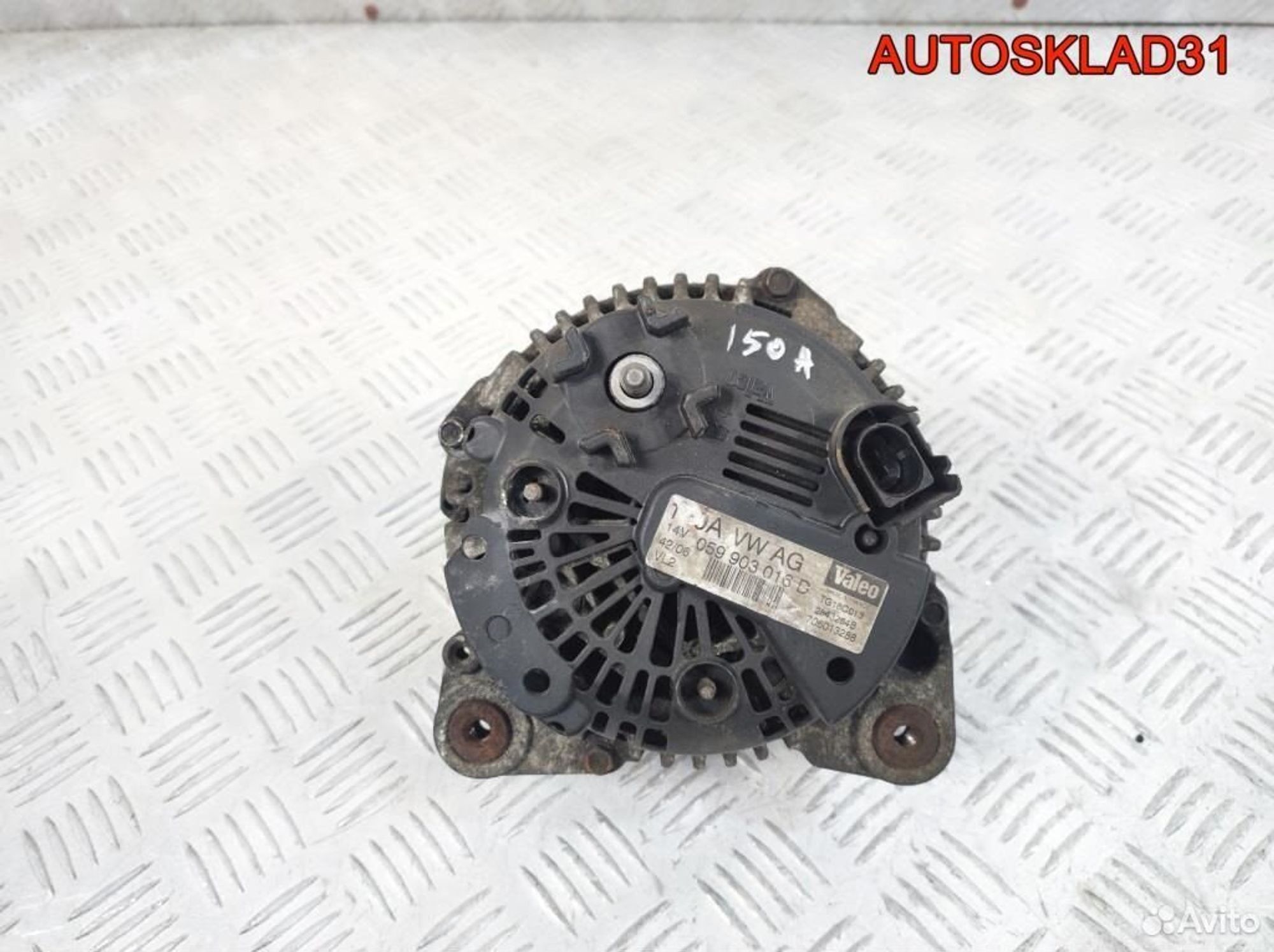 Генератор 150A Audi A4 B7 ASB 059903016D Дизель, 8100 рублей, Дубовое