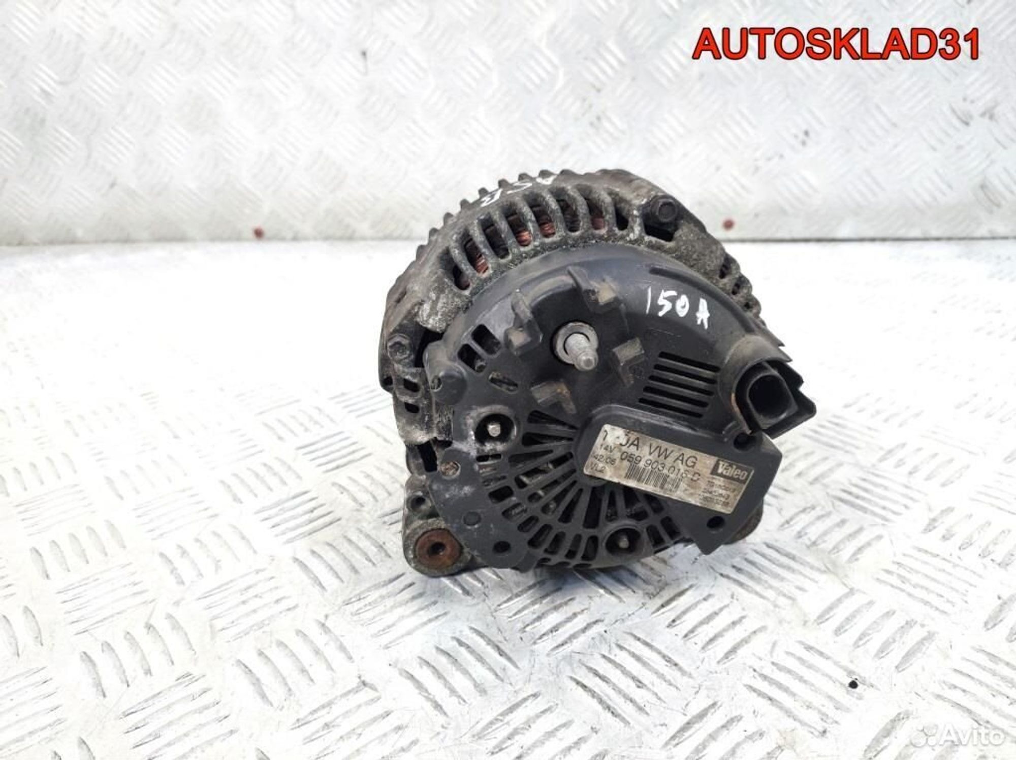 Генератор 150A Audi A4 B7 ASB 059903016D Дизель, 8100 рублей, Дубовое