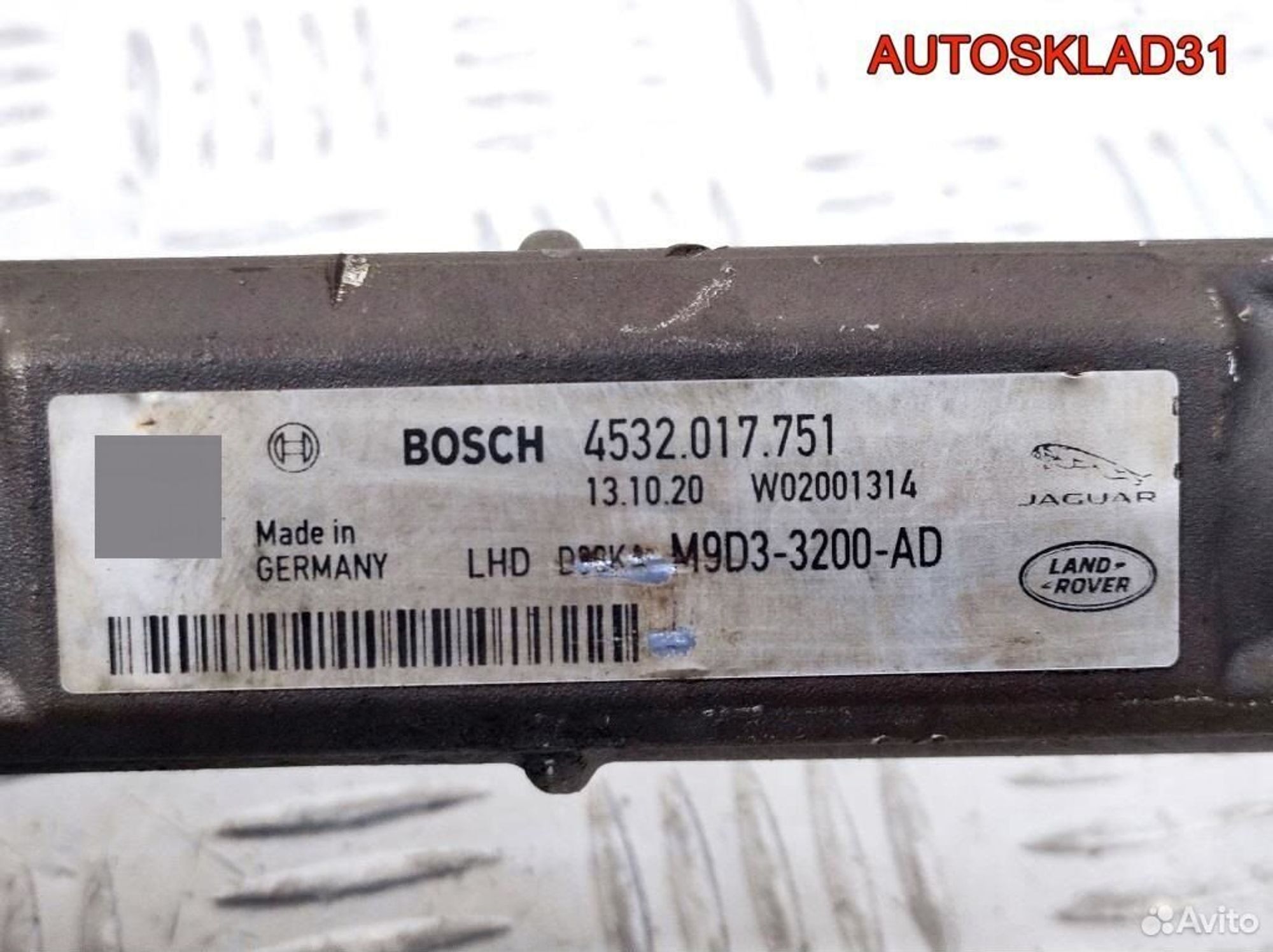 Рейка рулевая Jaguar I-pace M9D33200AD, 99000 рублей, Дубовое