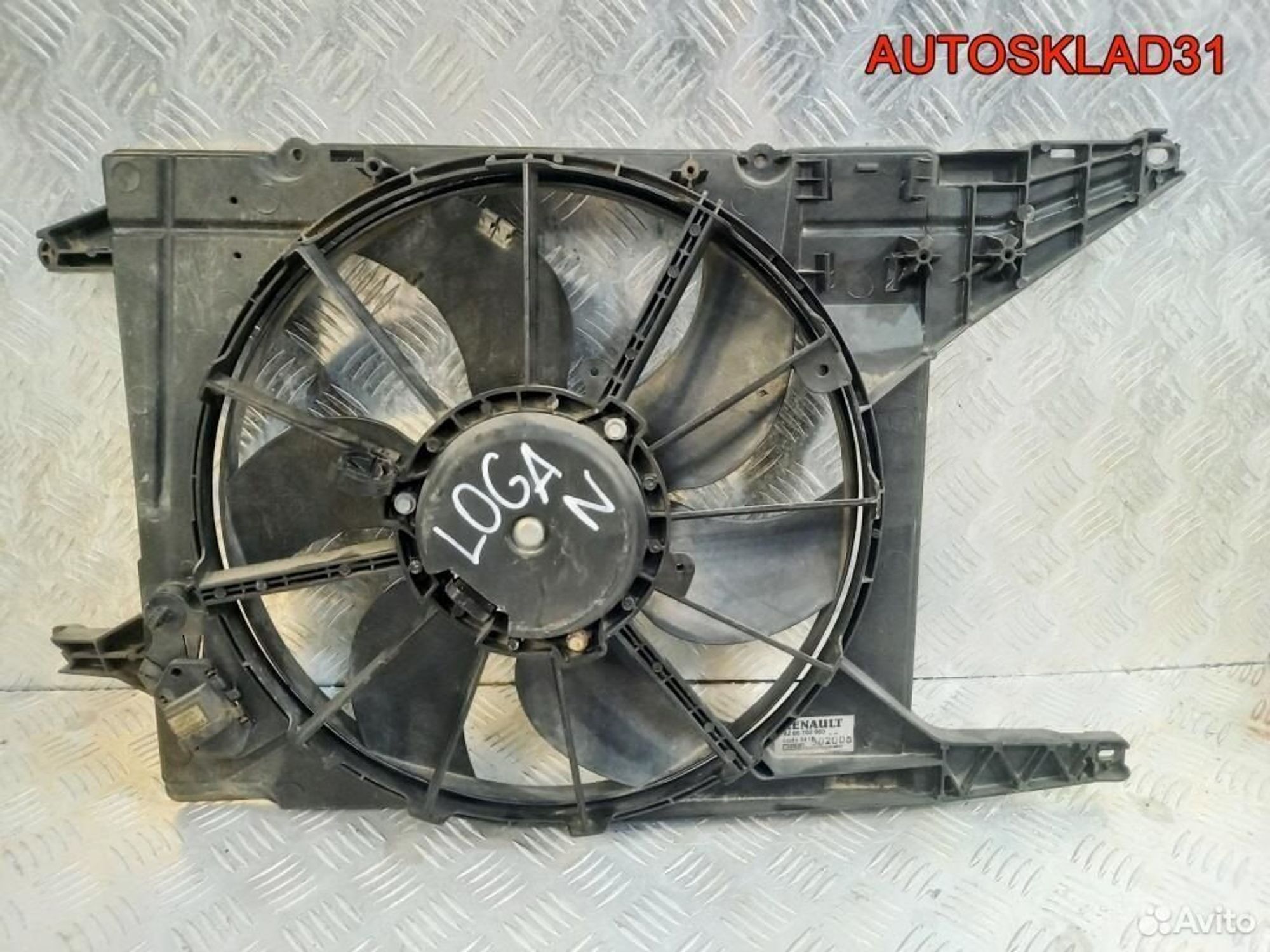 Вентилятор радиатора Renault Logan K9K 8200702960, 3200 рублей, Дубовое