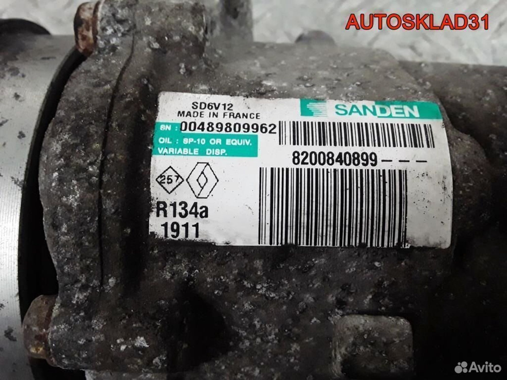 Компрессор кондиционера Renault Logan 8200840899, 6000 рублей, Дубовое