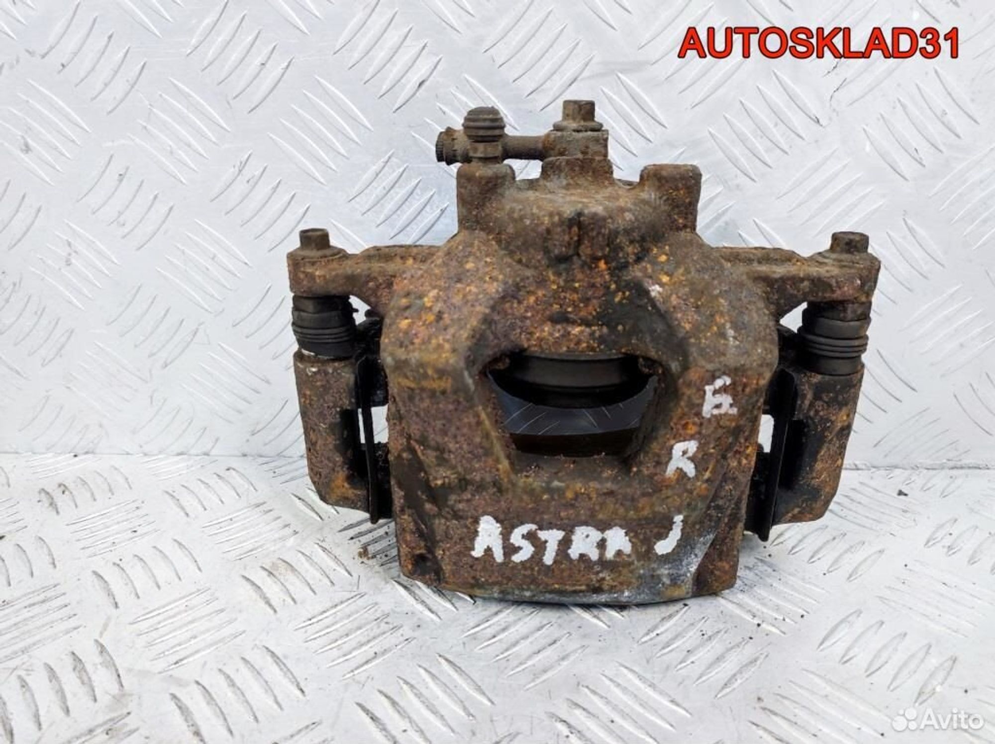 Суппорт тормозной перед правый Opel Astra J Бензин, 2100 рублей, Дубовое