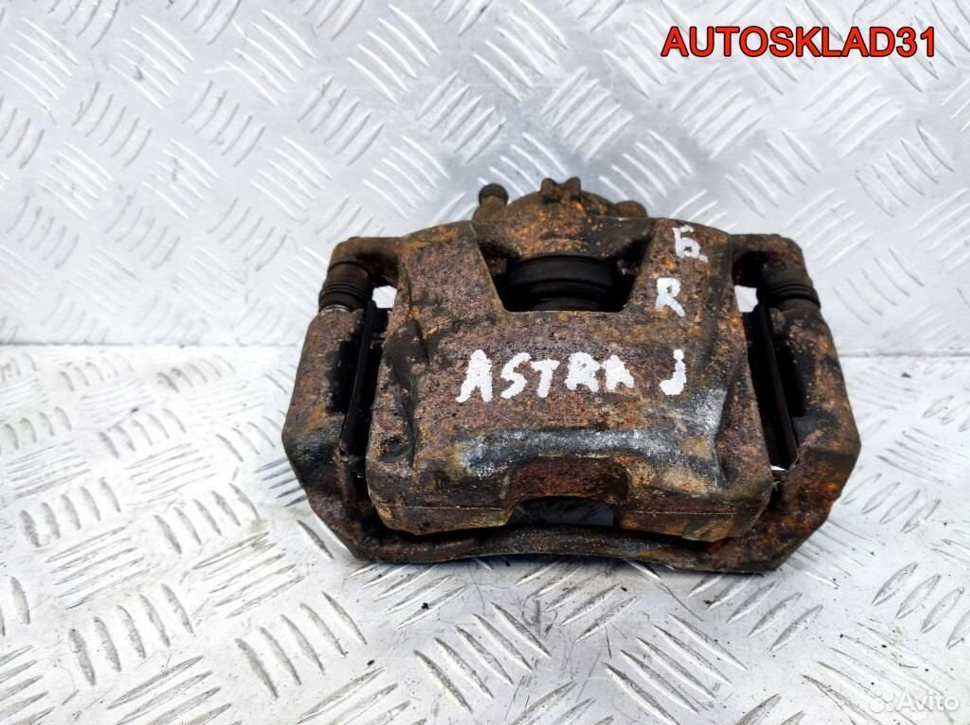 Суппорт тормозной перед правый Opel Astra J Бензин, 2100 рублей, Дубовое