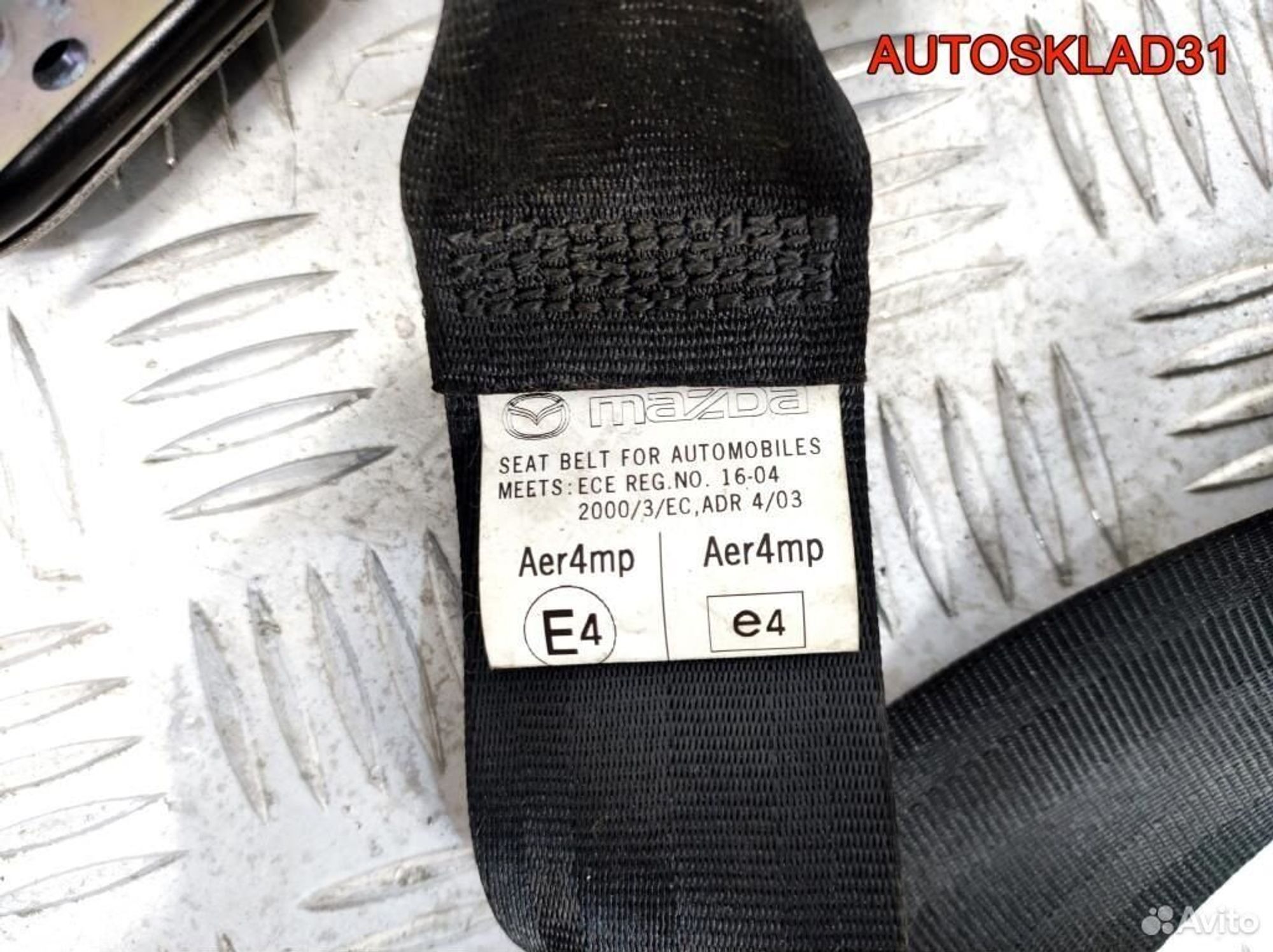 Ремень безопасности передний правый Mazda 3 BK, 1700 рублей, Дубовое