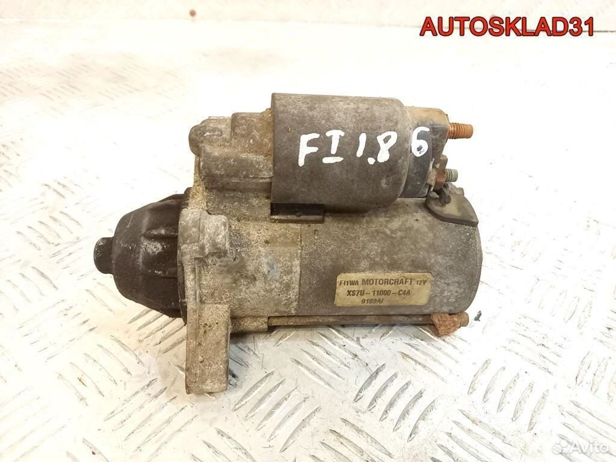 Стартер Ford Focus 1 1.8 XS7U11000C4A Бензин, 5700 рублей, Дубовое