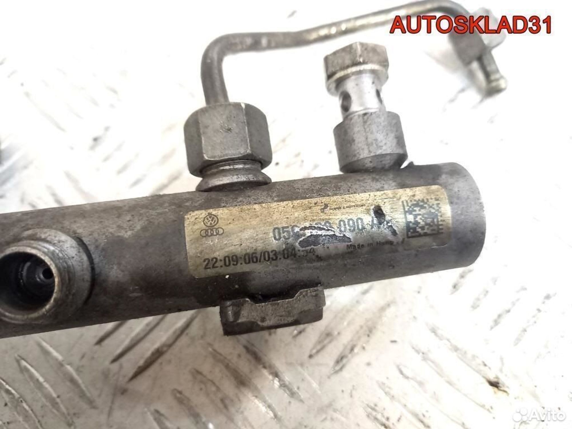 Рейка топливная Audi A4 B7 3.0 ASB 059130090AB, 1800 рублей, Дубовое