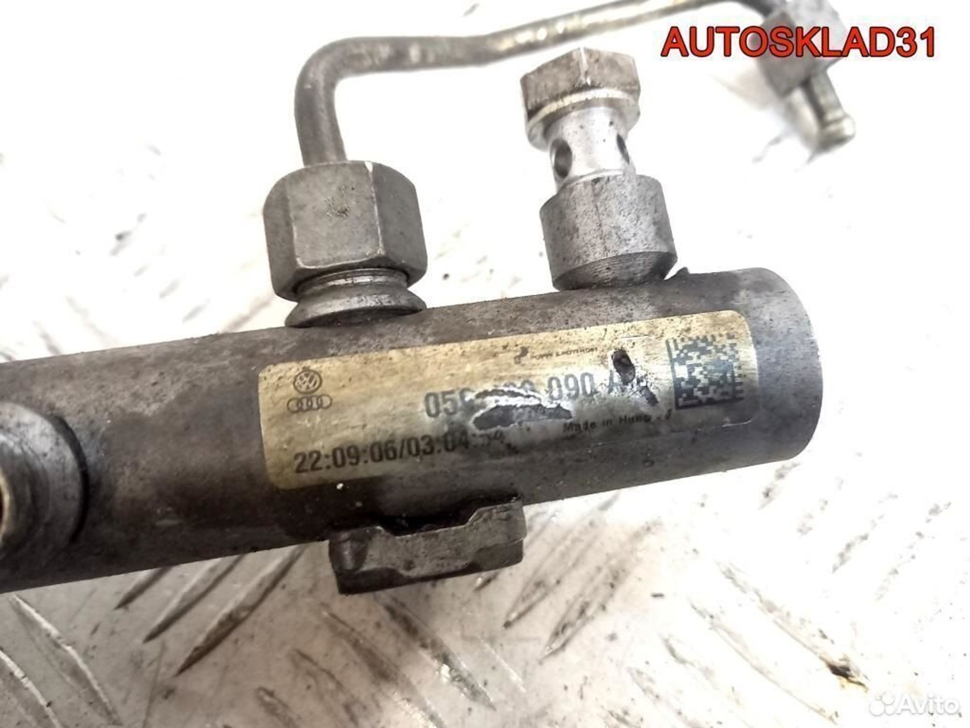 Рейка топливная Audi A4 B7 3.0 ASB 059130090AB, 1800 рублей, Дубовое