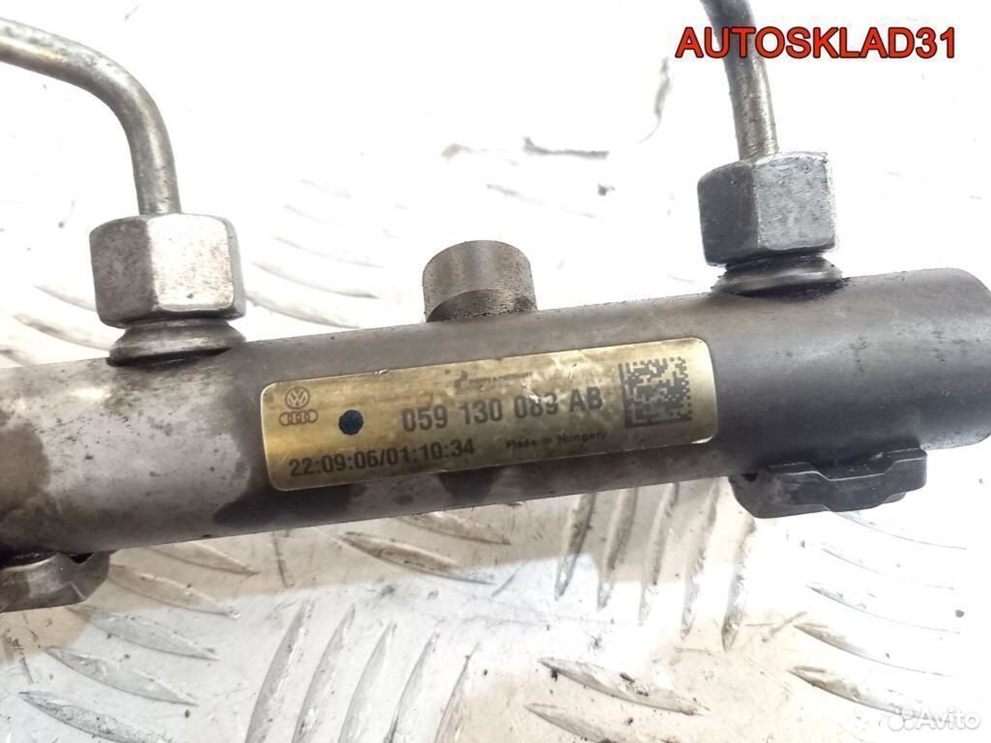 Рейка топливная Audi A4 B7 3.0 ASB 059130089AB, 2100 рублей, Дубовое