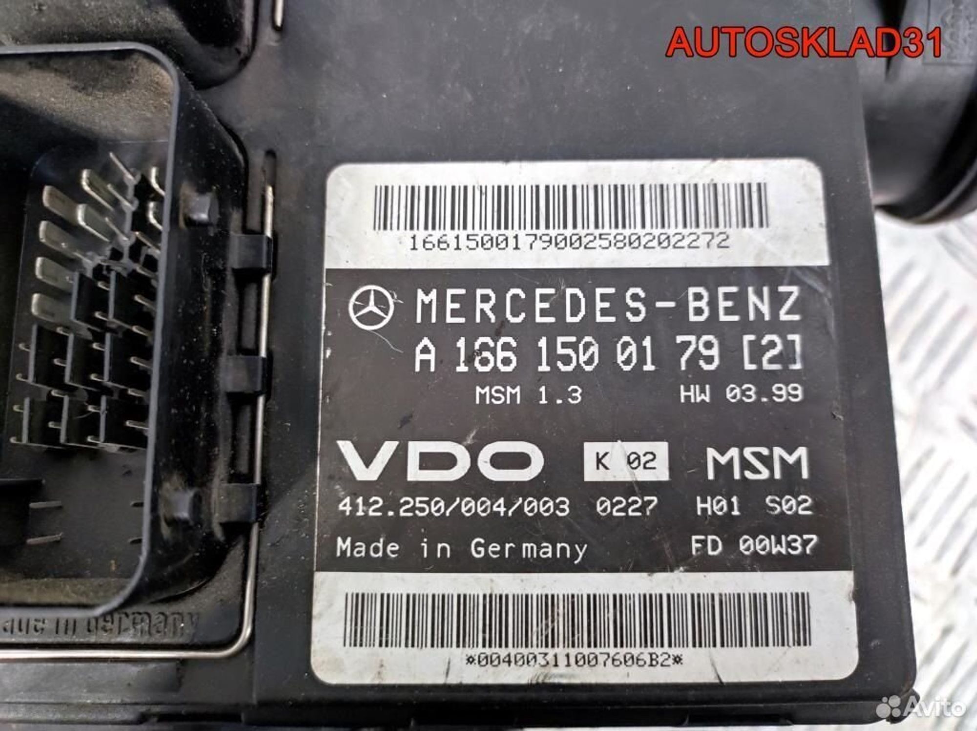 Блок Эбу Mercedes Benz W168 OM166.940 A1661500179, 12000 рублей, Дубовое