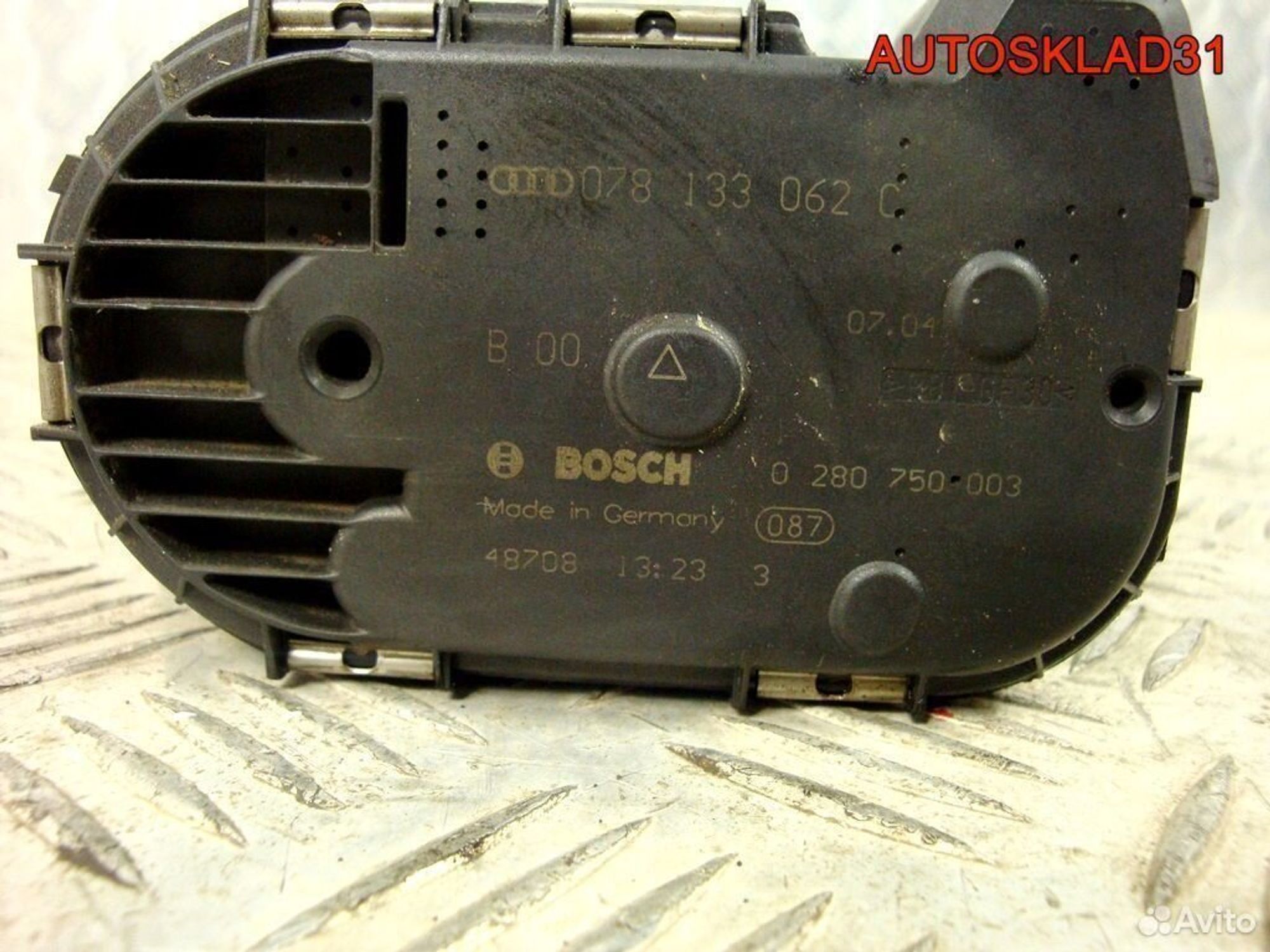 Дроссельная заслонка Audi A6 C6 2.4 BDW 078133062С, 4500 рублей, Дубовое