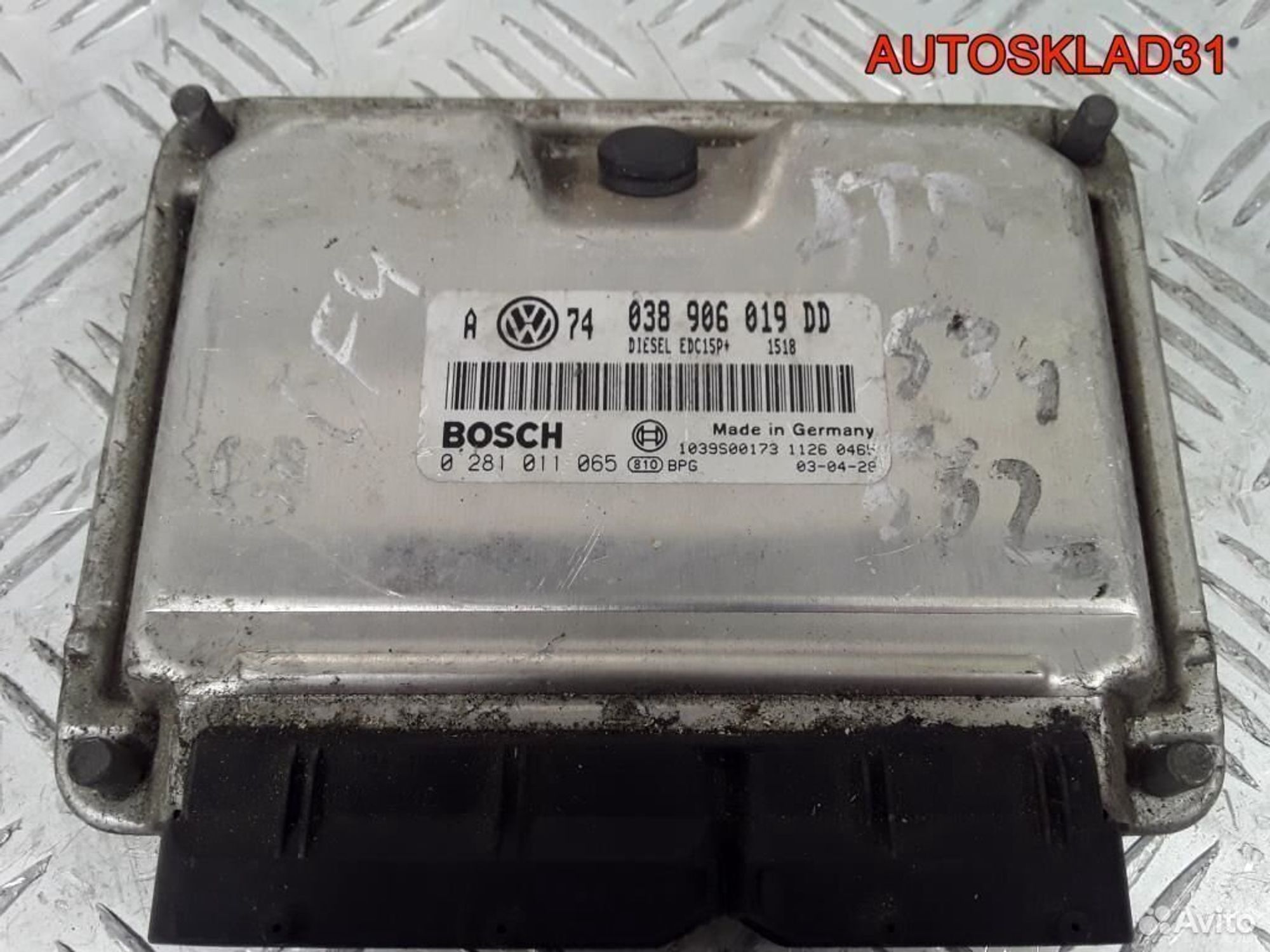 Эбу для Volkswagen Golf 4 1.9 tdi 038906019DD, 1700 рублей, Дубовое