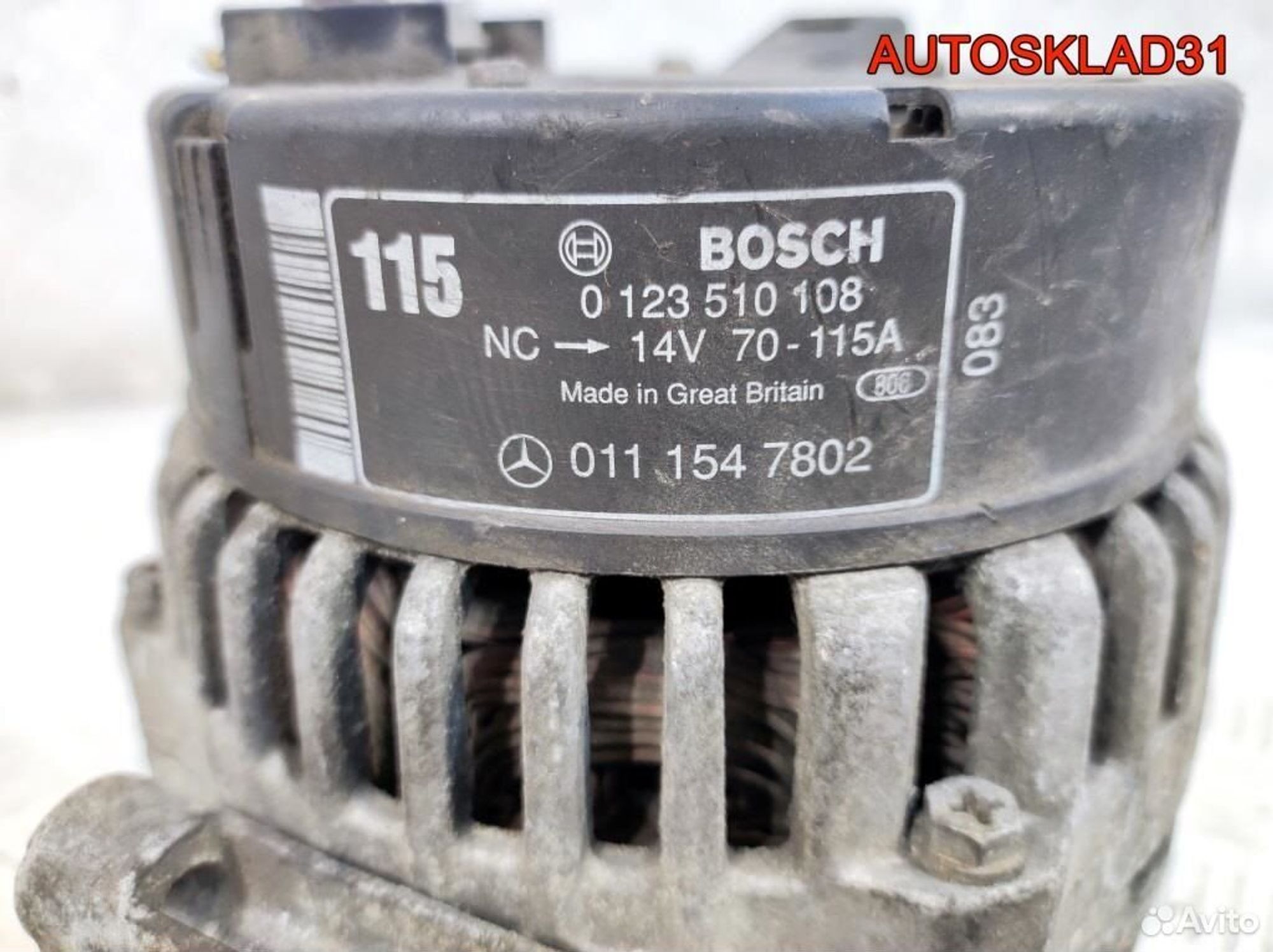 Генератор 115A Mercedes Benz W202 A0101547802, 6200 рублей, Дубовое