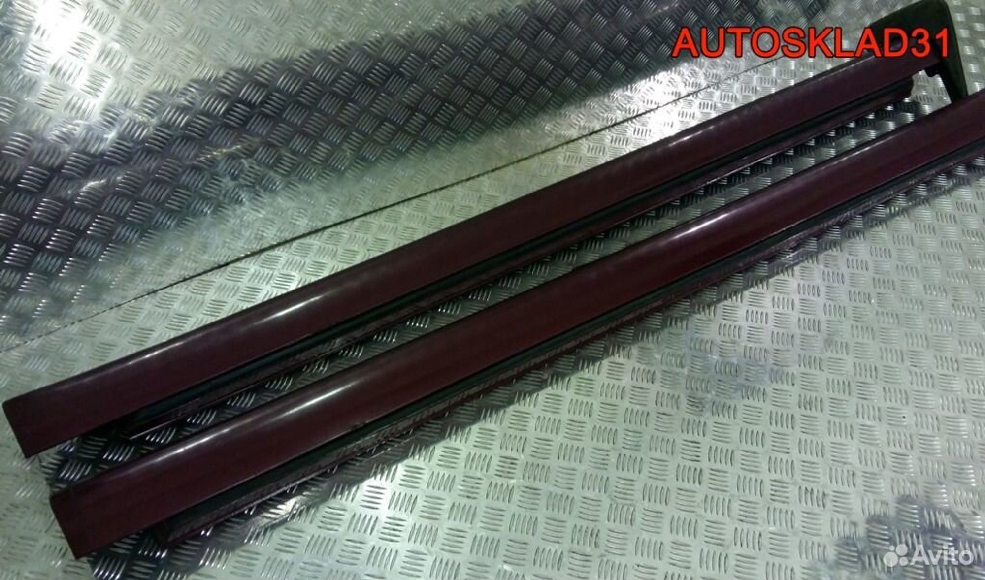 Накладки на пороги наружные Toyota Avensis 2 combi, 1300 рублей, Дубовое