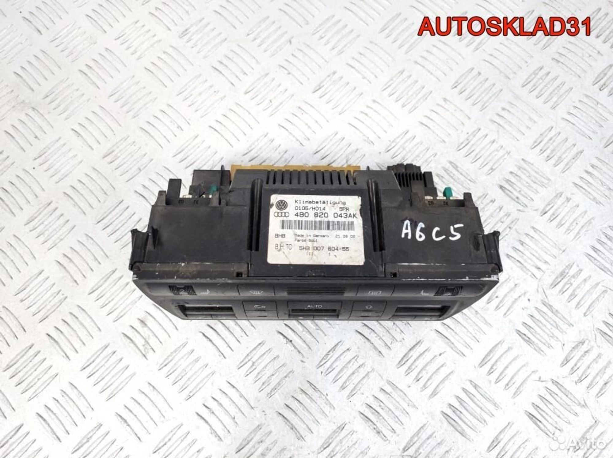Блок управления климата Audi A6 C5 4B0820043AK, 1700 рублей, Дубовое