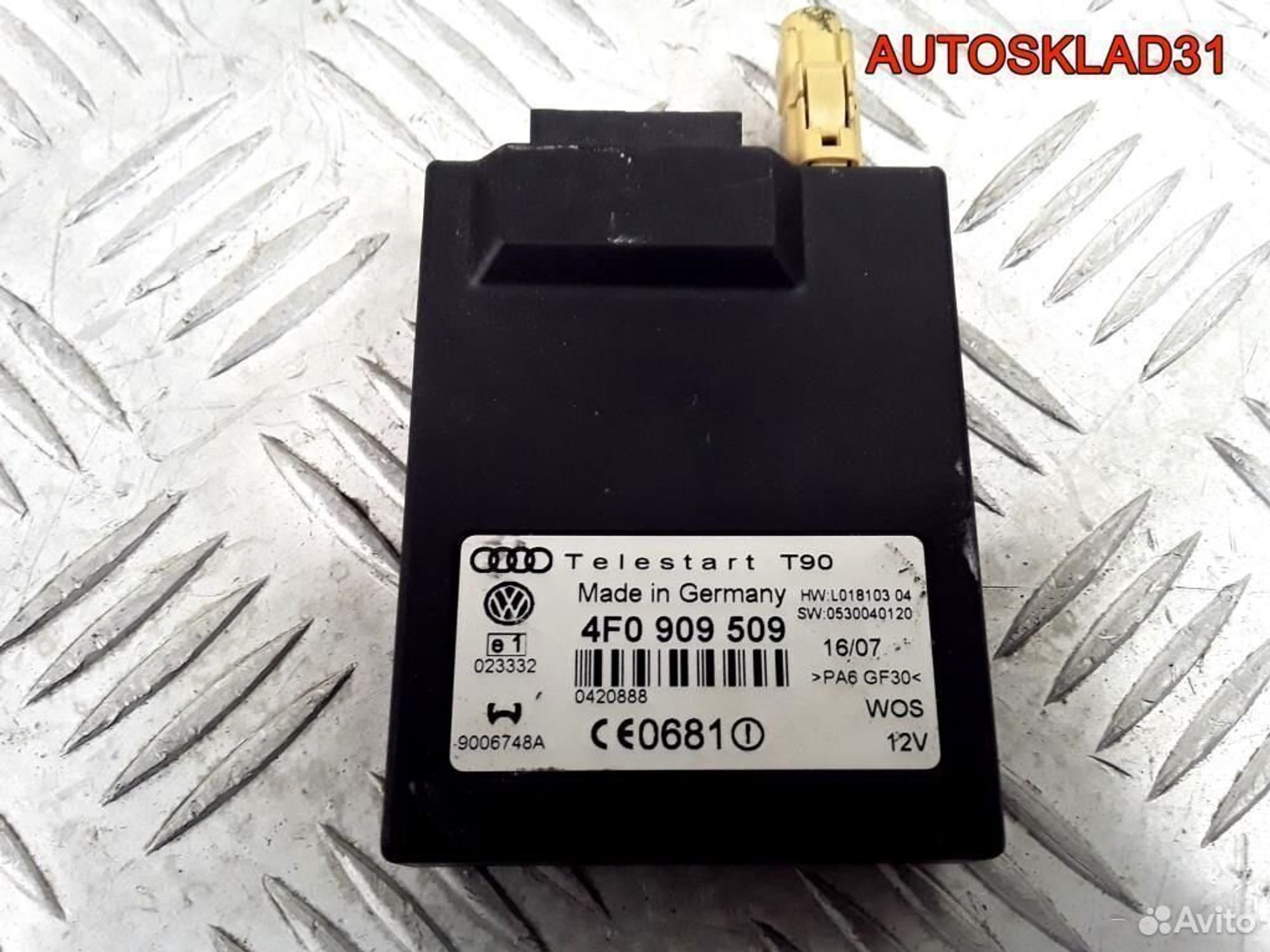 Блок электронный Volkswagen Touareg 4F0909509, 2900 рублей, Дубовое