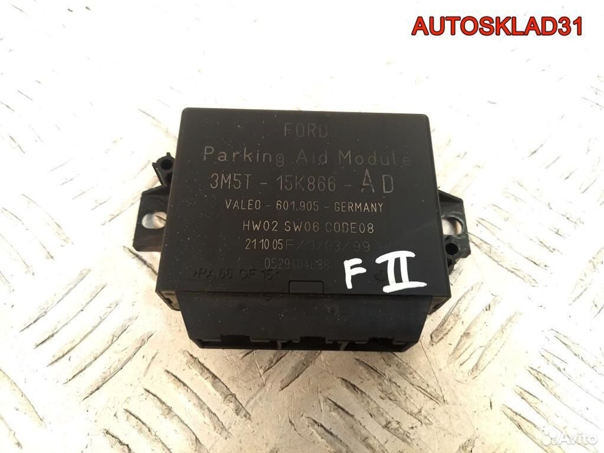 Блок парктроника Ford Focus 2 3M5T15K866AD, 1700 рублей, Дубовое