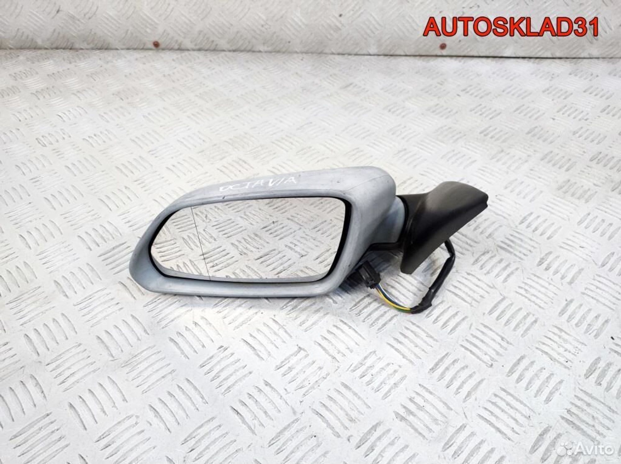 Зеркало левое 7 контактов Skoda Octavia A5 1Z1857507F, 5400 рублей, Дубовое