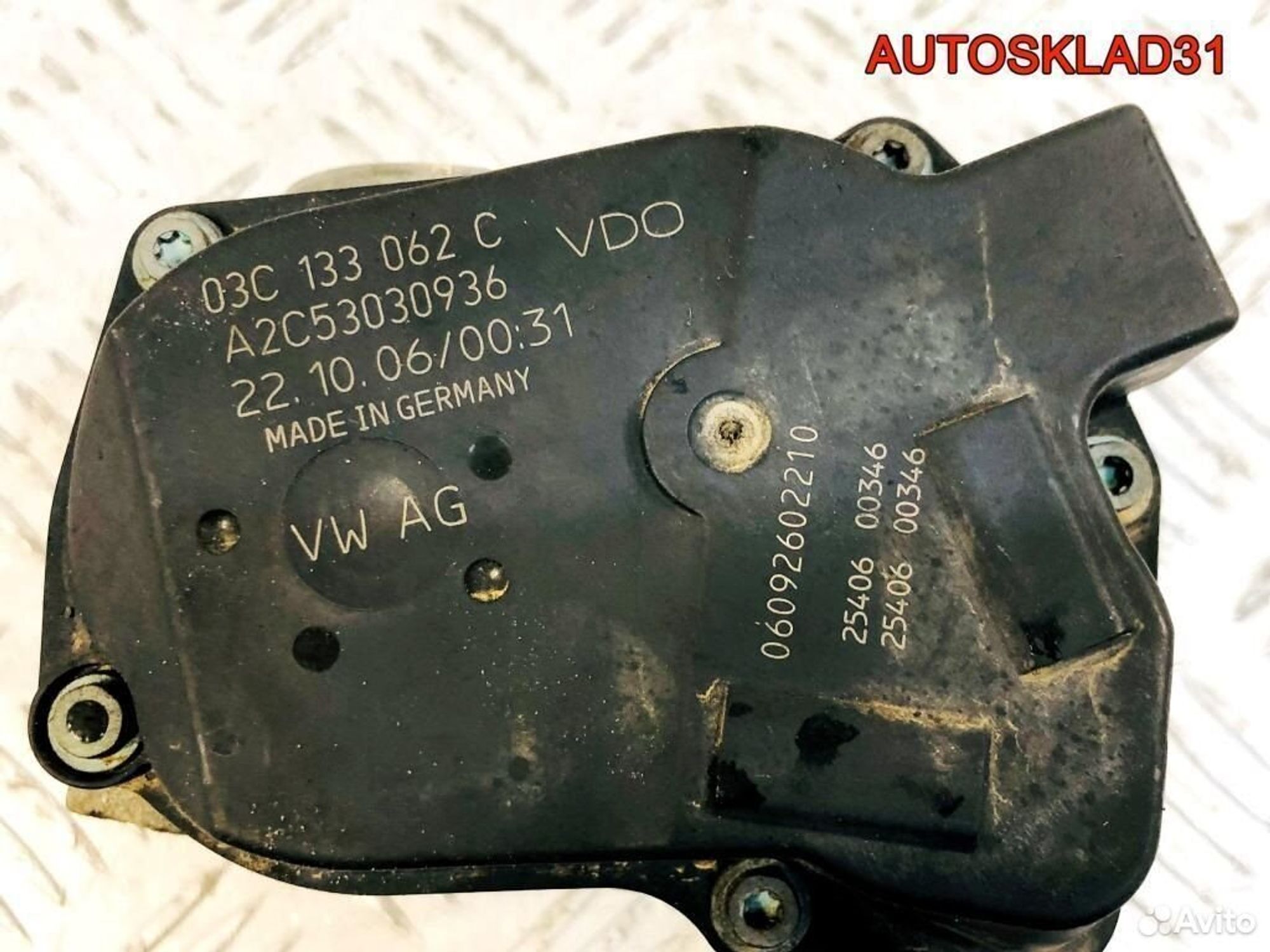 Заслонка дроссельная VW Polo 1999-2001 03с133062c, 3300 рублей, Дубовое