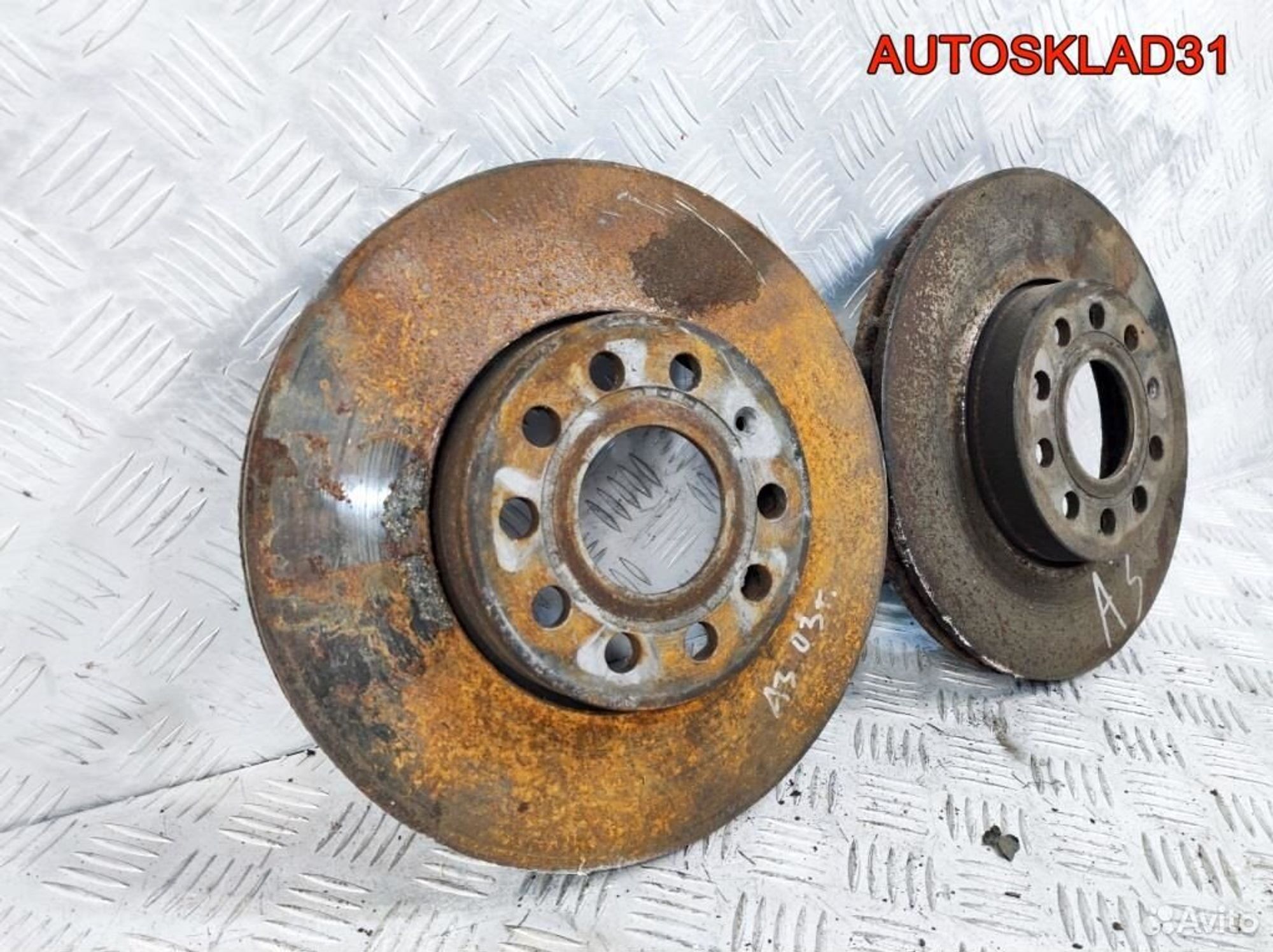 Диск тормозной передний комплект Audi A3 8P1, 2500 рублей, Дубовое