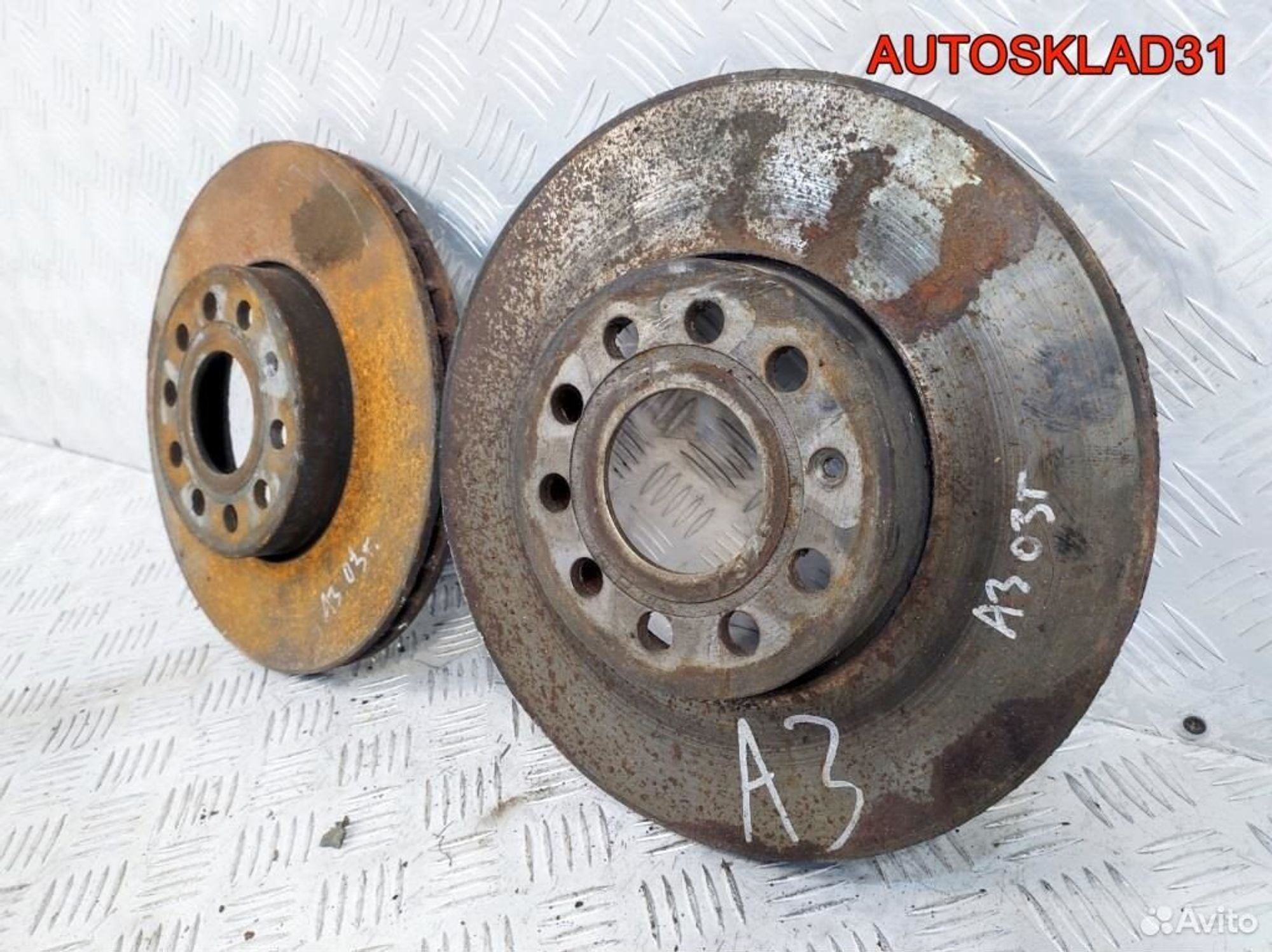 Диск тормозной передний комплект Audi A3 8P1, 2500 рублей, Дубовое