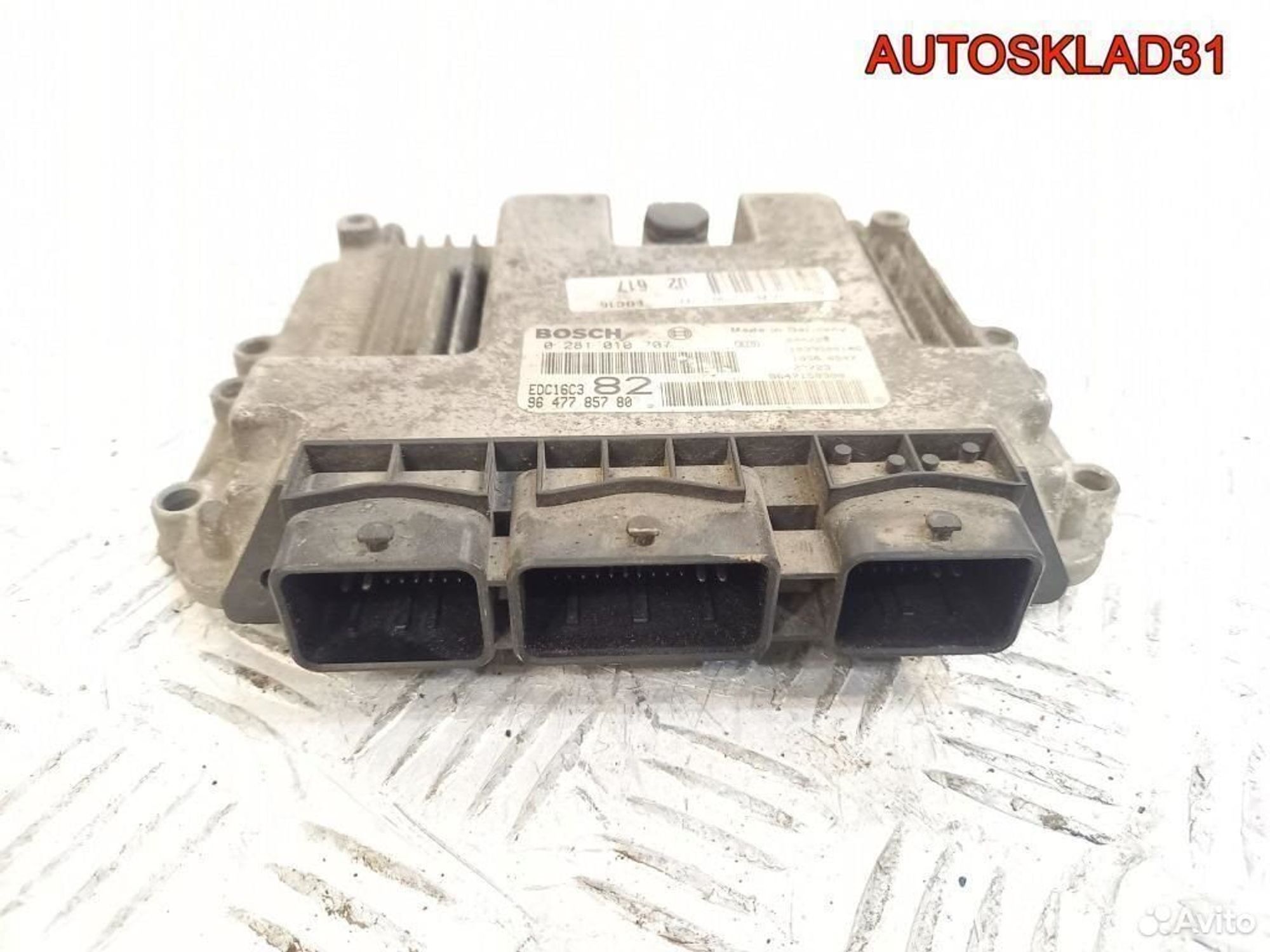 Блок эбу Peugeot 206 1998-2012 1.4 HDI 9647785780, 5200 рублей, Дубовое