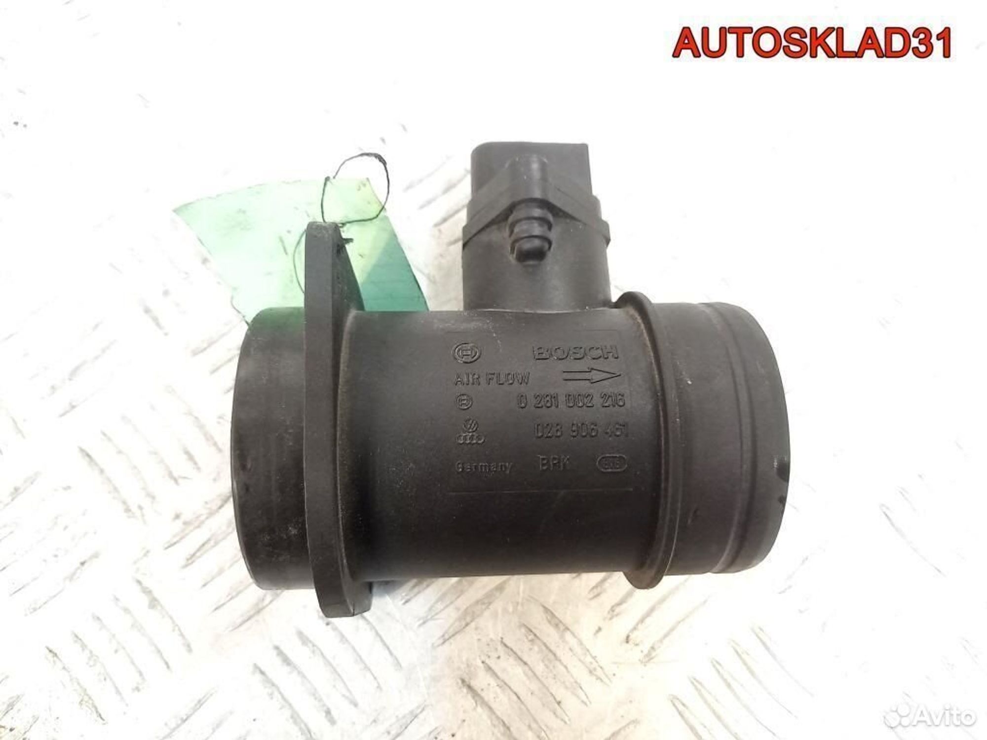 Расходомер воздуха VW Passat B5 0281002216 Дизель, 2900 рублей, Дубовое