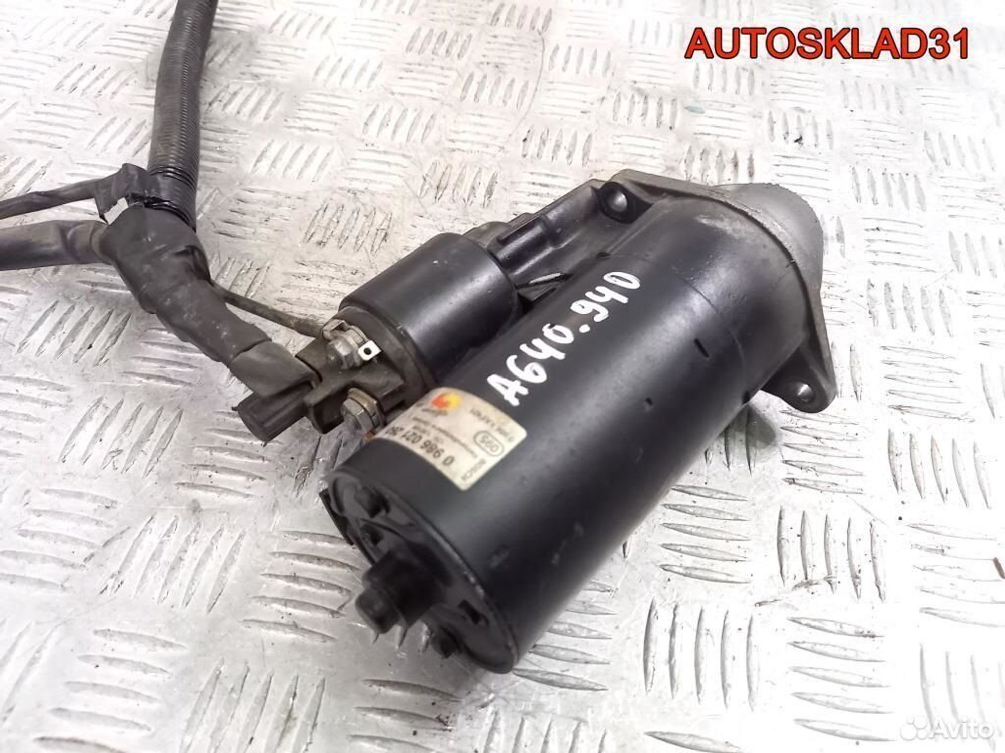 Стартер Mercedes W169 2.0 OM640 0986021260 дизель, 4100 рублей, Дубовое