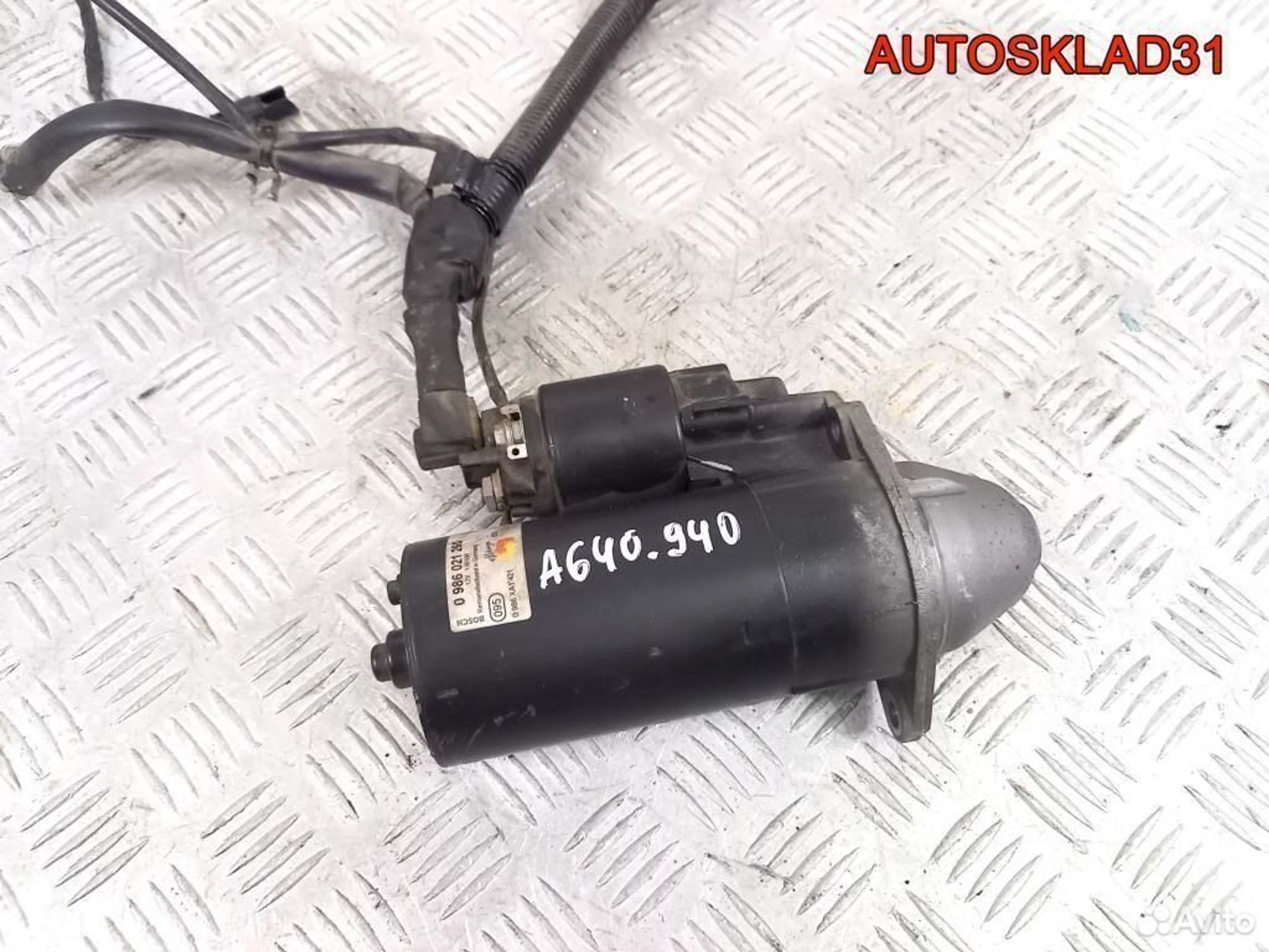 Стартер Mercedes W169 2.0 OM640 0986021260 дизель, 4100 рублей, Дубовое