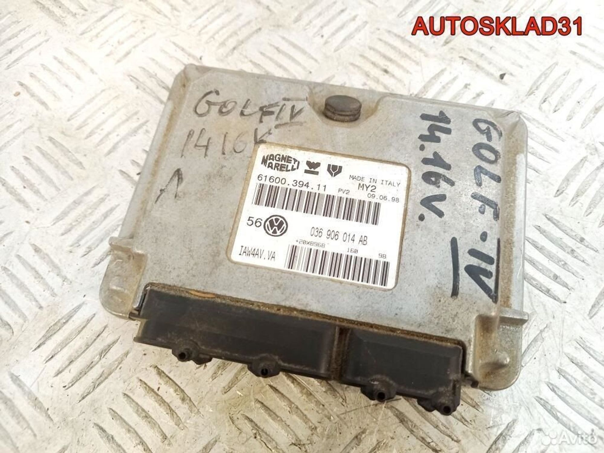 Блок ЭБУ Volkswagen Golf 4 1.4 AKQ 036906014AB, 1700 рублей, Дубовое